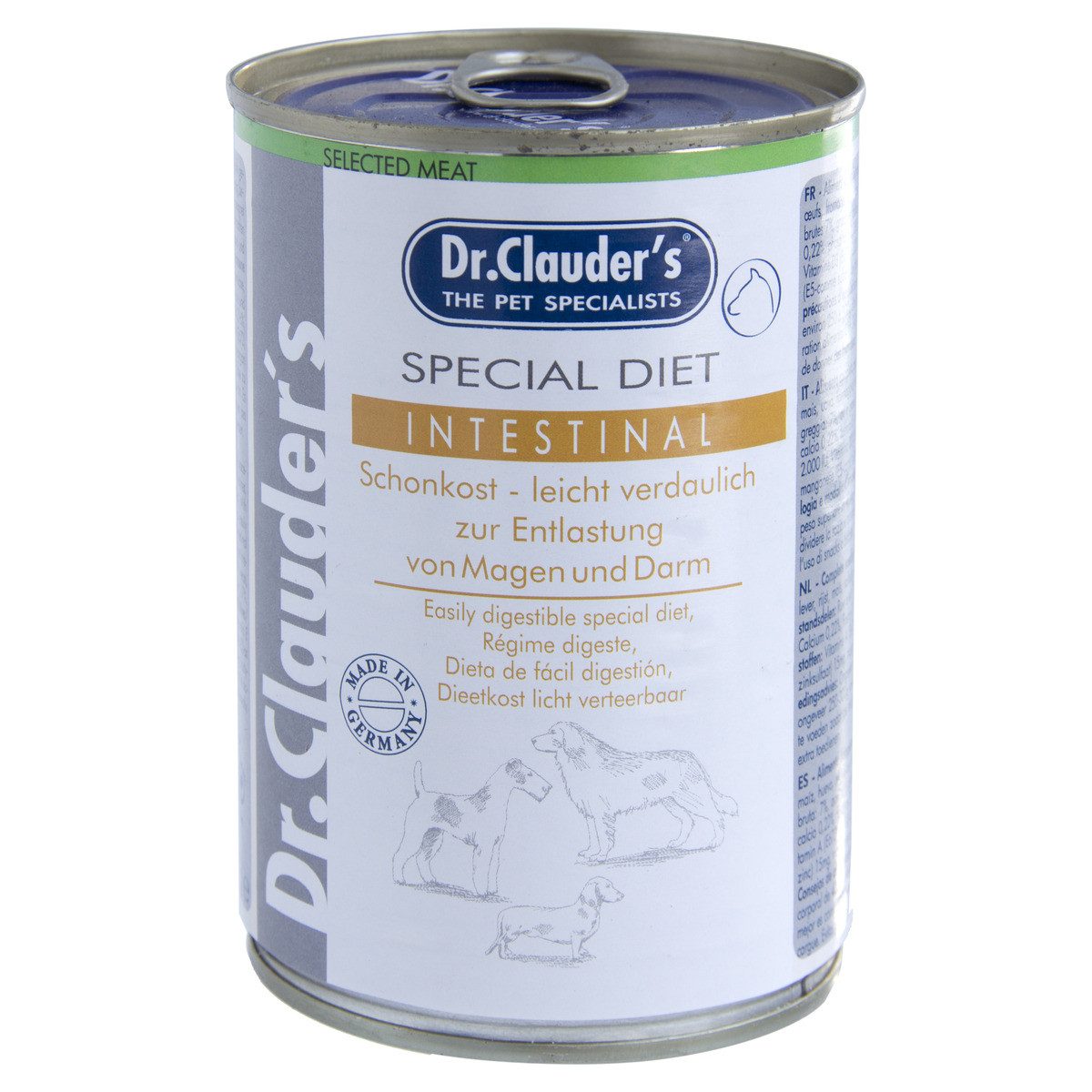 Dr. Clauder's Special Diet Intestinal 400 g - 6 Stück, Nassfutter für: Hund