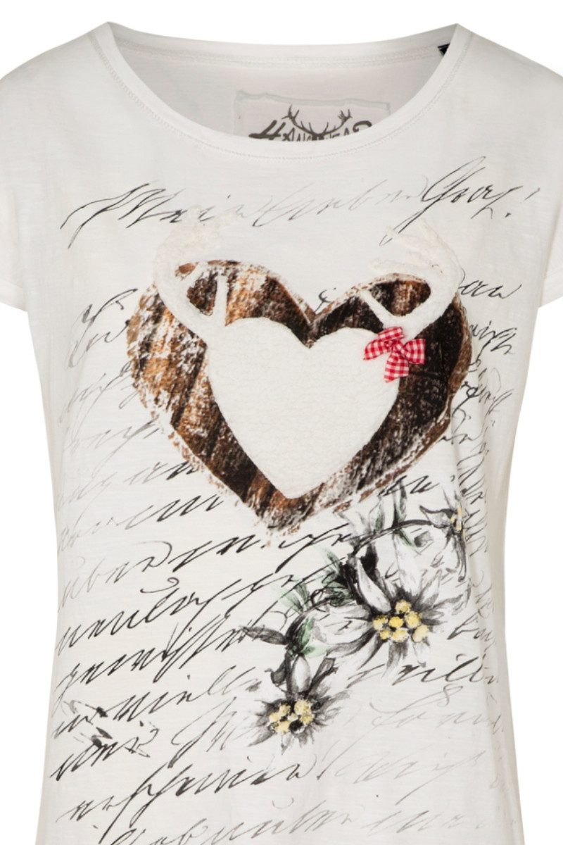 Hangowear Trachtenshirt Trachtenshirt Damen - ANABEL - offweiß günstig online kaufen