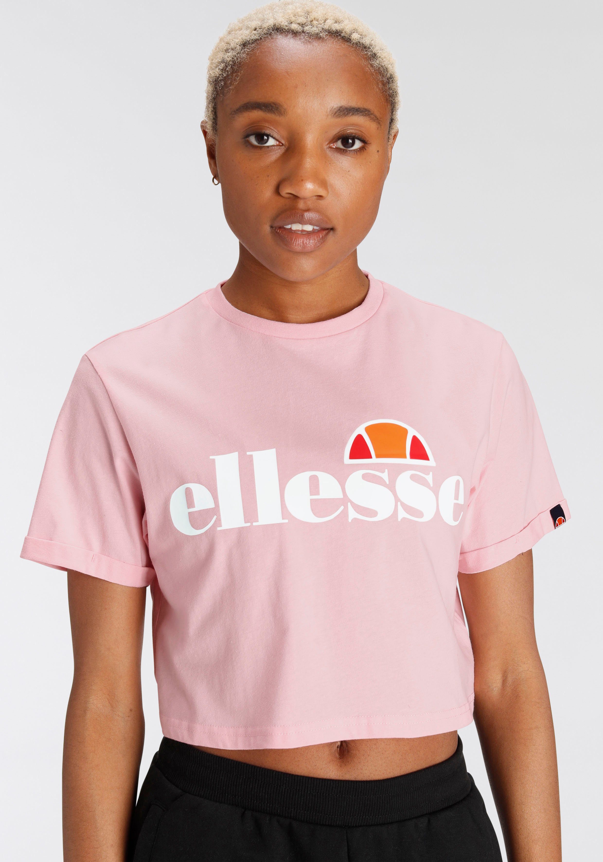 Light-Pink TEE Ellesse ALBERTA CROPPED T-Shirt