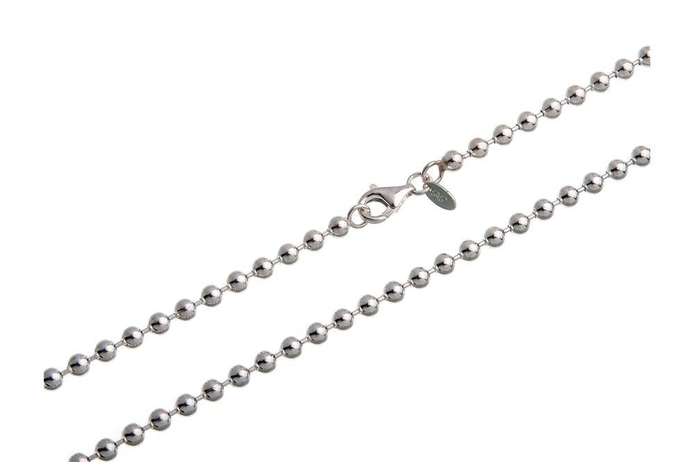 Kugelkette Länge Silberkettenstore 925 40-100cm 4mm echt Silber, - Silberkette wählbar von