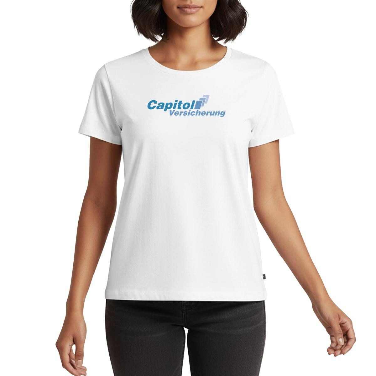 Spreadshirt T-Shirt Stromberg Logo Capitol Versicherung Frauen Premium T-Sh günstig online kaufen