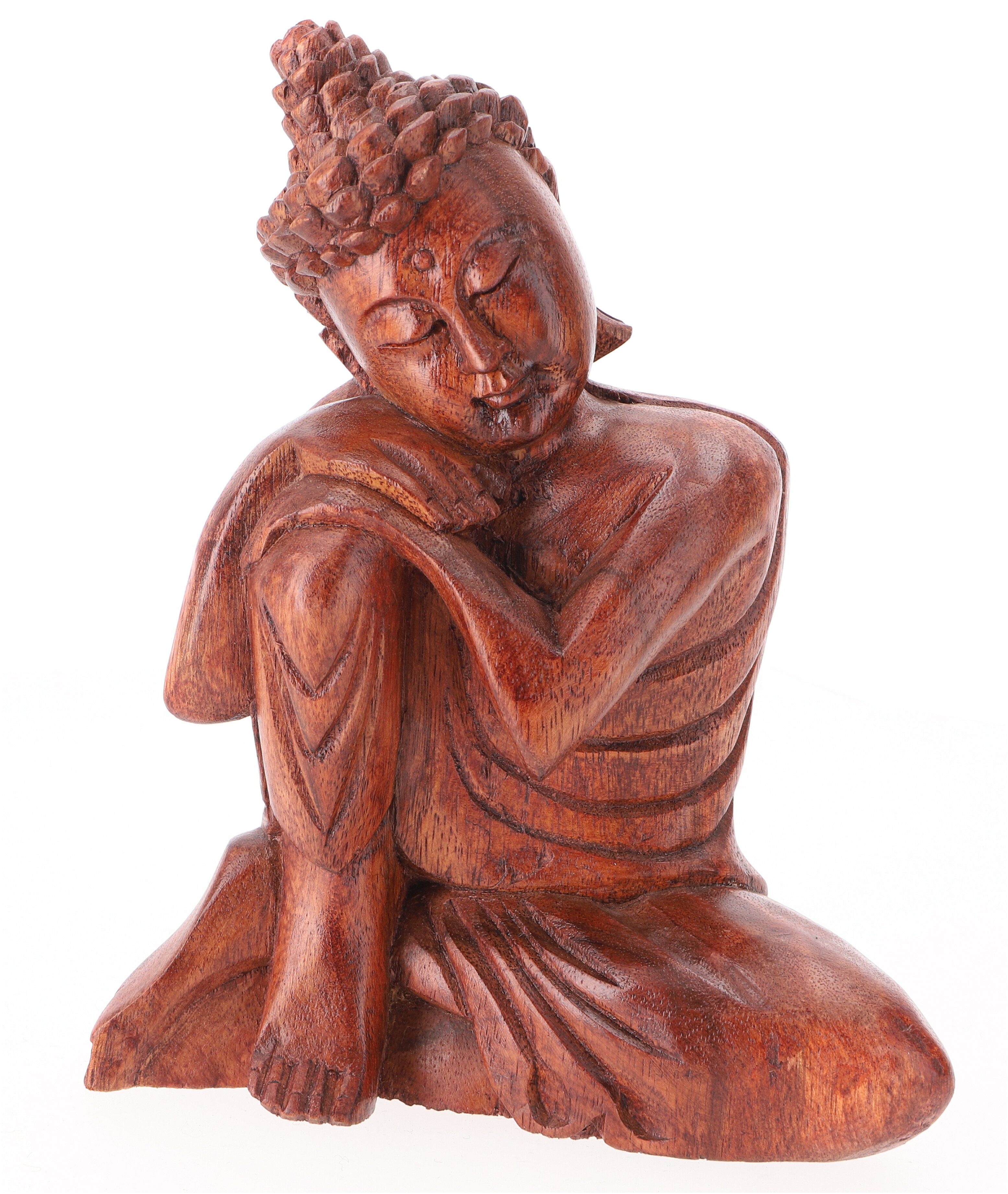 Buddhafigur Sitzender Buddha, Holzbuddha, Buddha Statue,..