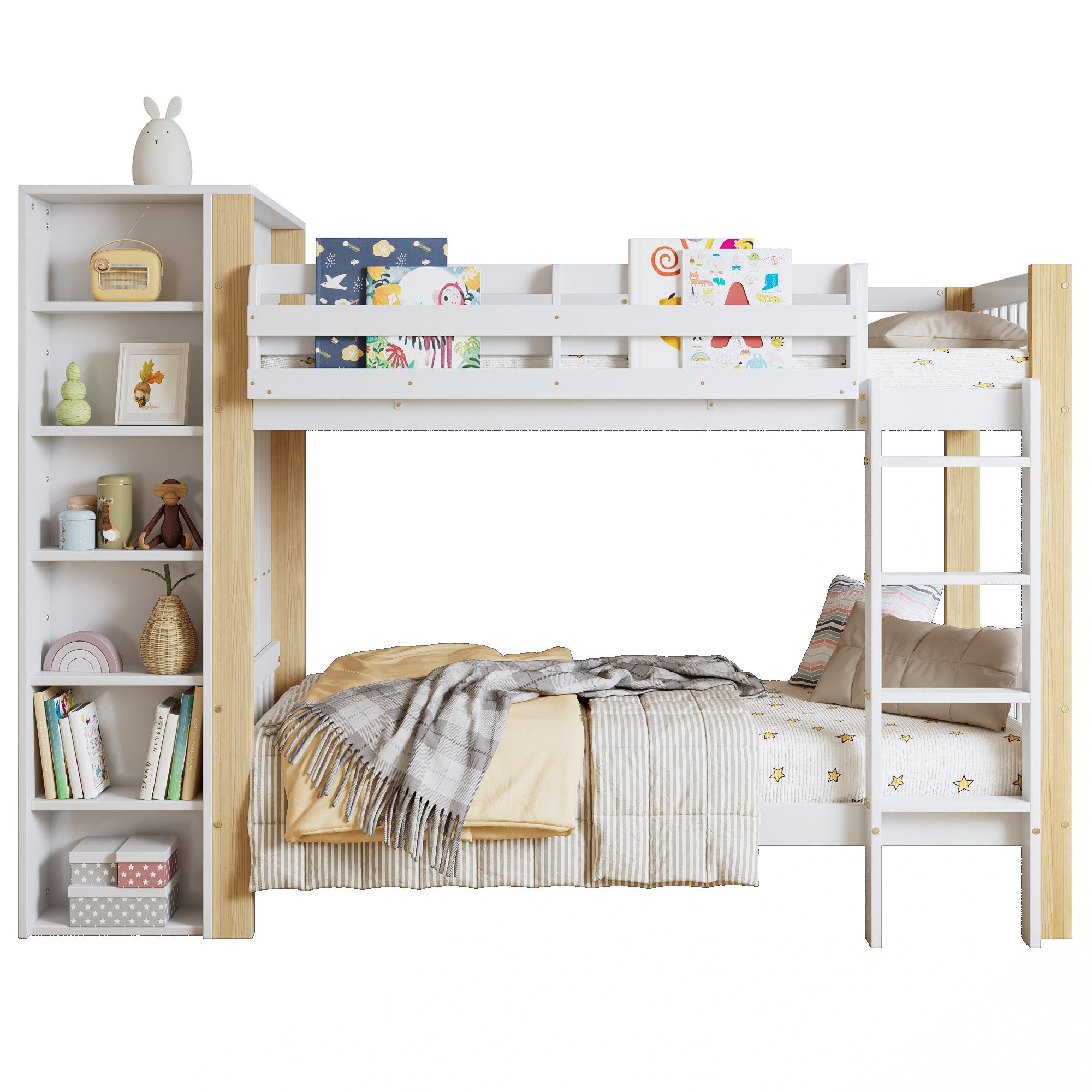 SOFTWEARY Etagenbett mit 2 Liegeflächen und günstig online kaufen
