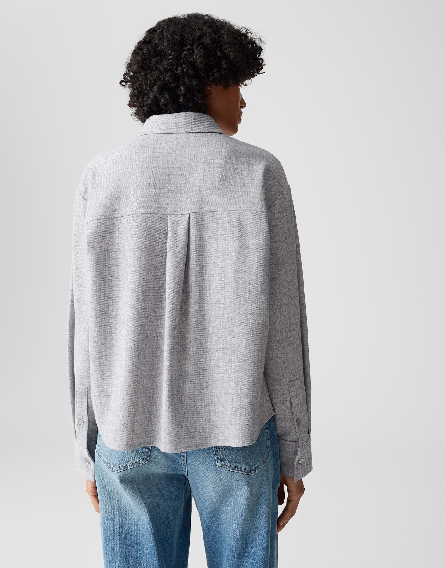 OPUS Hemdbluse FELANGE Boxy in Twillstruktur lockere Passform, natürlicher Griff, pflegeleicht