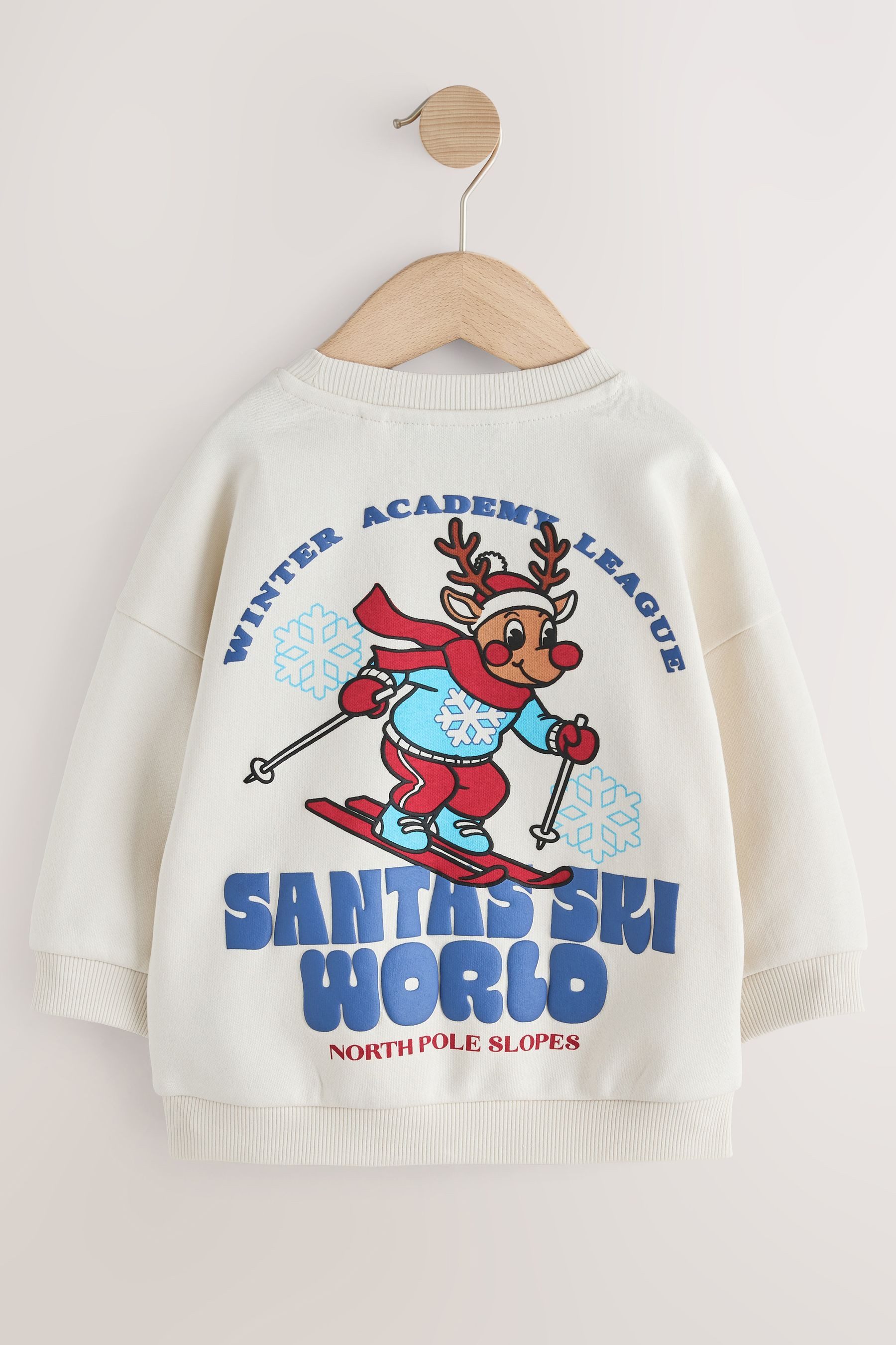 Next Sweater Rundhals-Sweatshirt mit Rücken-Print (1-tlg)