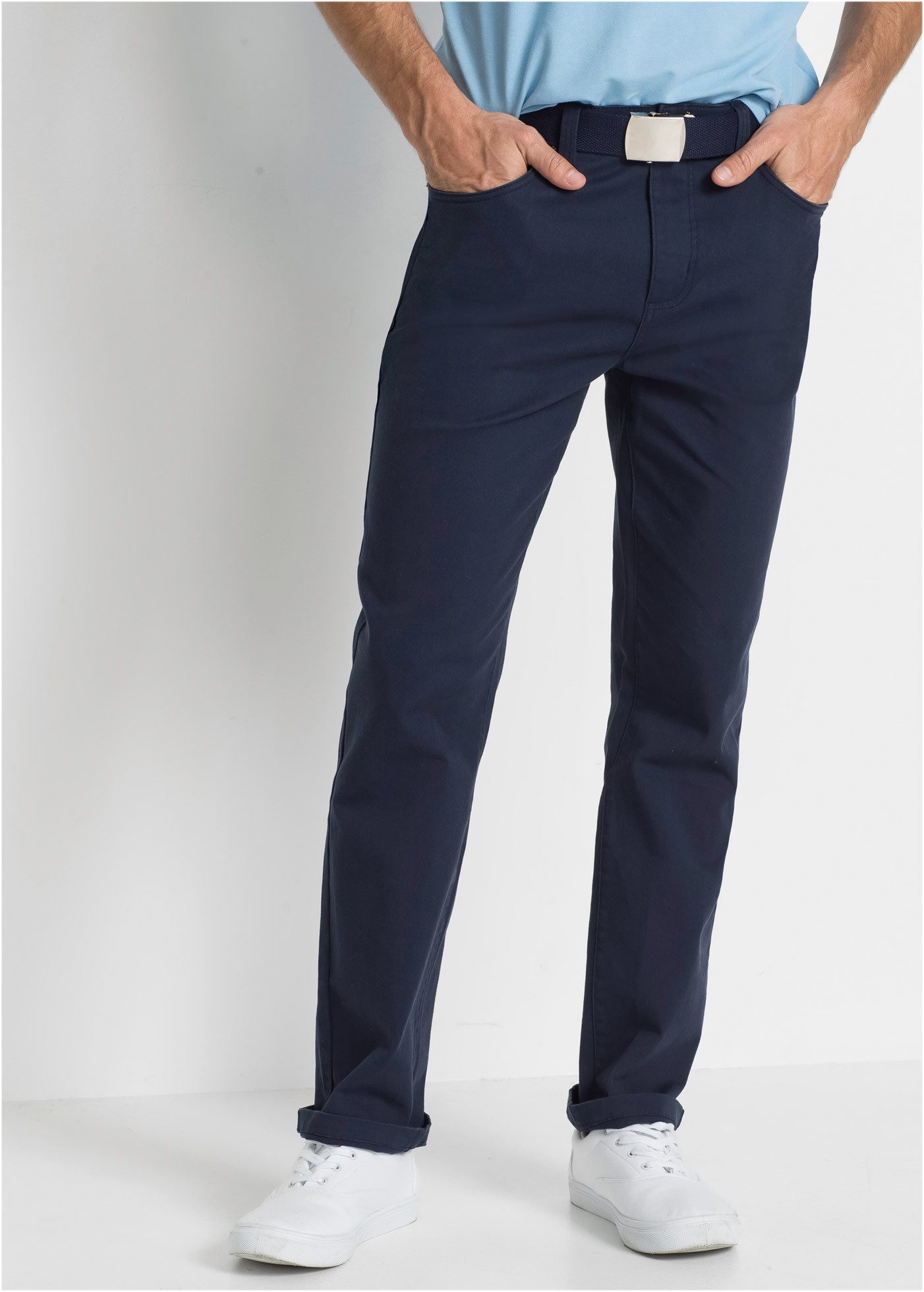 bonprix Stretch-Hose Five-Pocket-Design, mit Eingrifftaschen, Gesäßtaschen und Coinpocket
