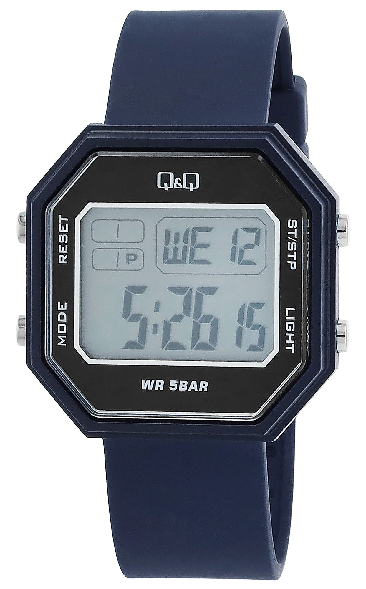 Quarzuhr M206J002Y Digitaluhr mit Kunststoffarmband, schwarz