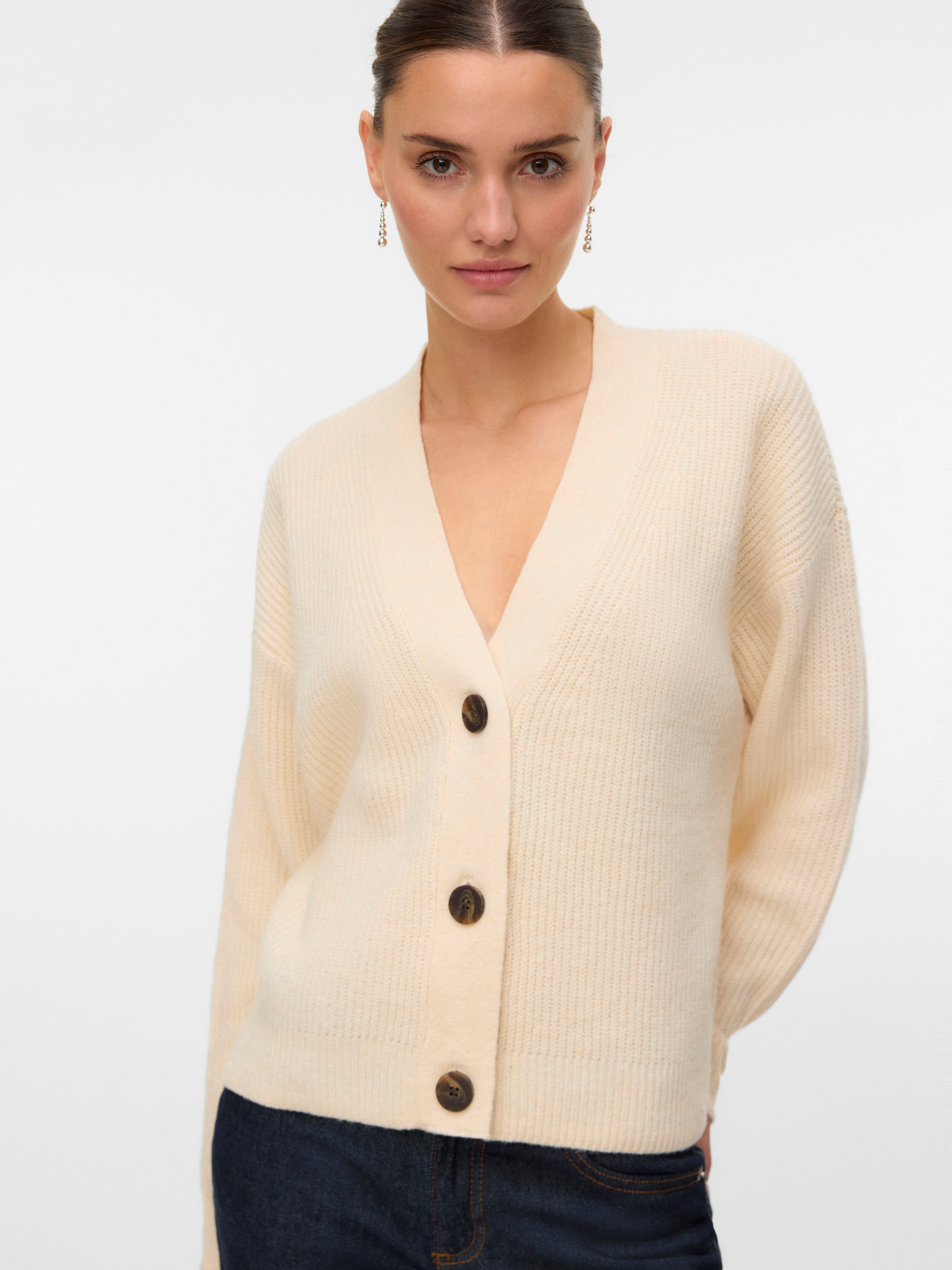 Vero Moda Strickjacke VMARIES LS V-NECK CARDIGAN BF günstig online kaufen