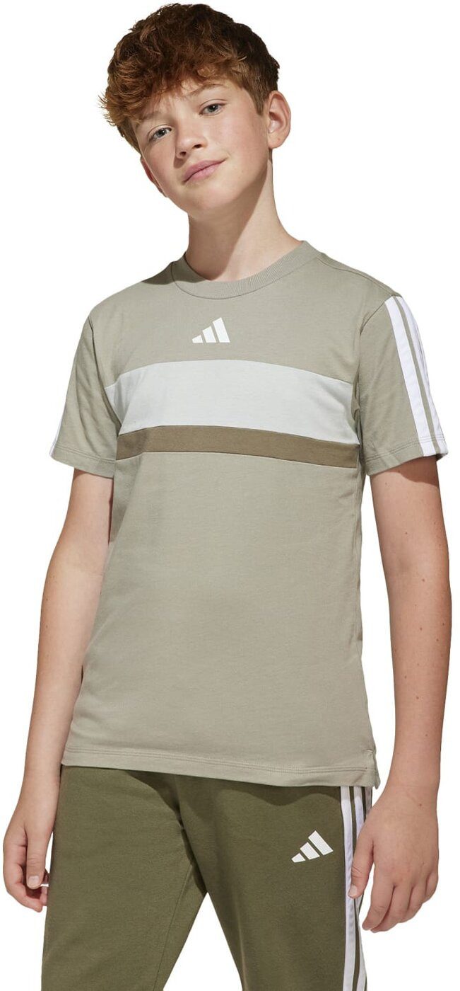 adidas Performance T-Shirt J 3S TIB T SILPEB/WHITE