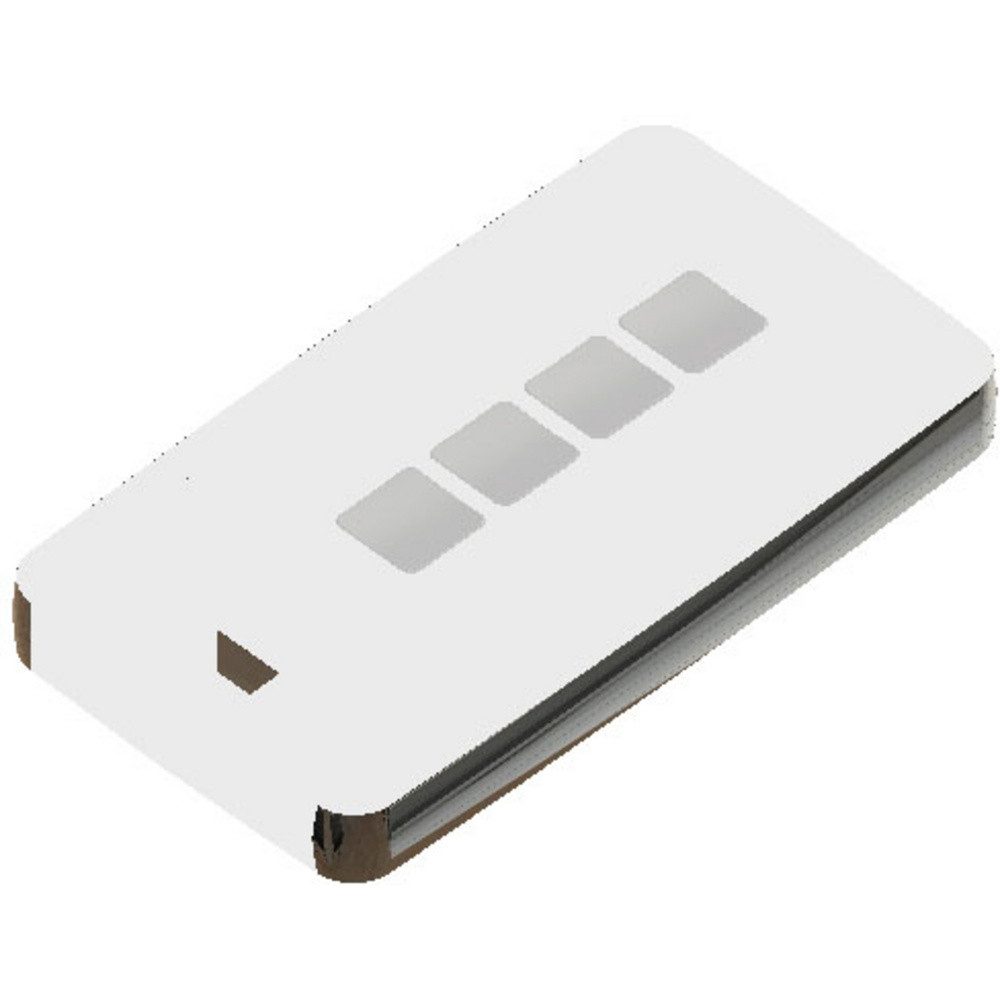 Teko Gehäusedeckel TEKO 13124.47 Fernbedienungsgehäuse 71.5 x 39.3 x 11.5 ABS, Zink Weiß