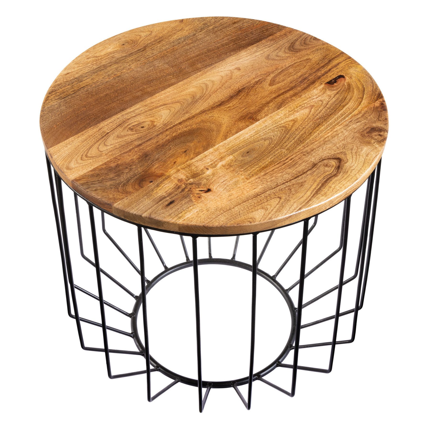 riess-ambiente Couchtisch FACTORY LOFT Ø50cm natur / schwarz (Einzelartikel günstig online kaufen