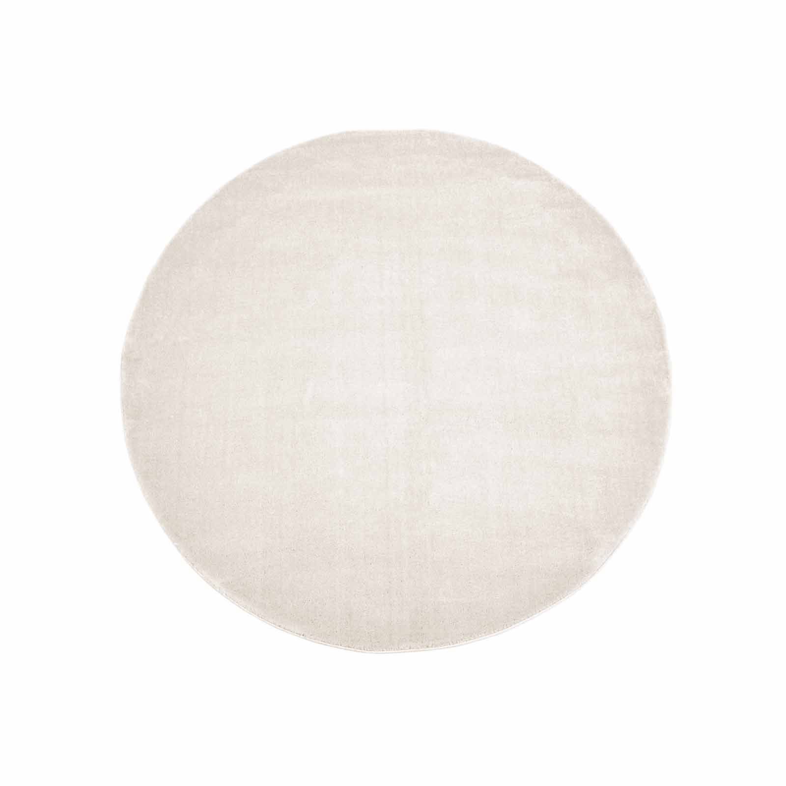 TaCa Home Teppich Hochwertiger Webteppich aus Soft Touch Polypropylen, rund, Höhe: 13 mm, Extra weicher Designer Bodenteppich