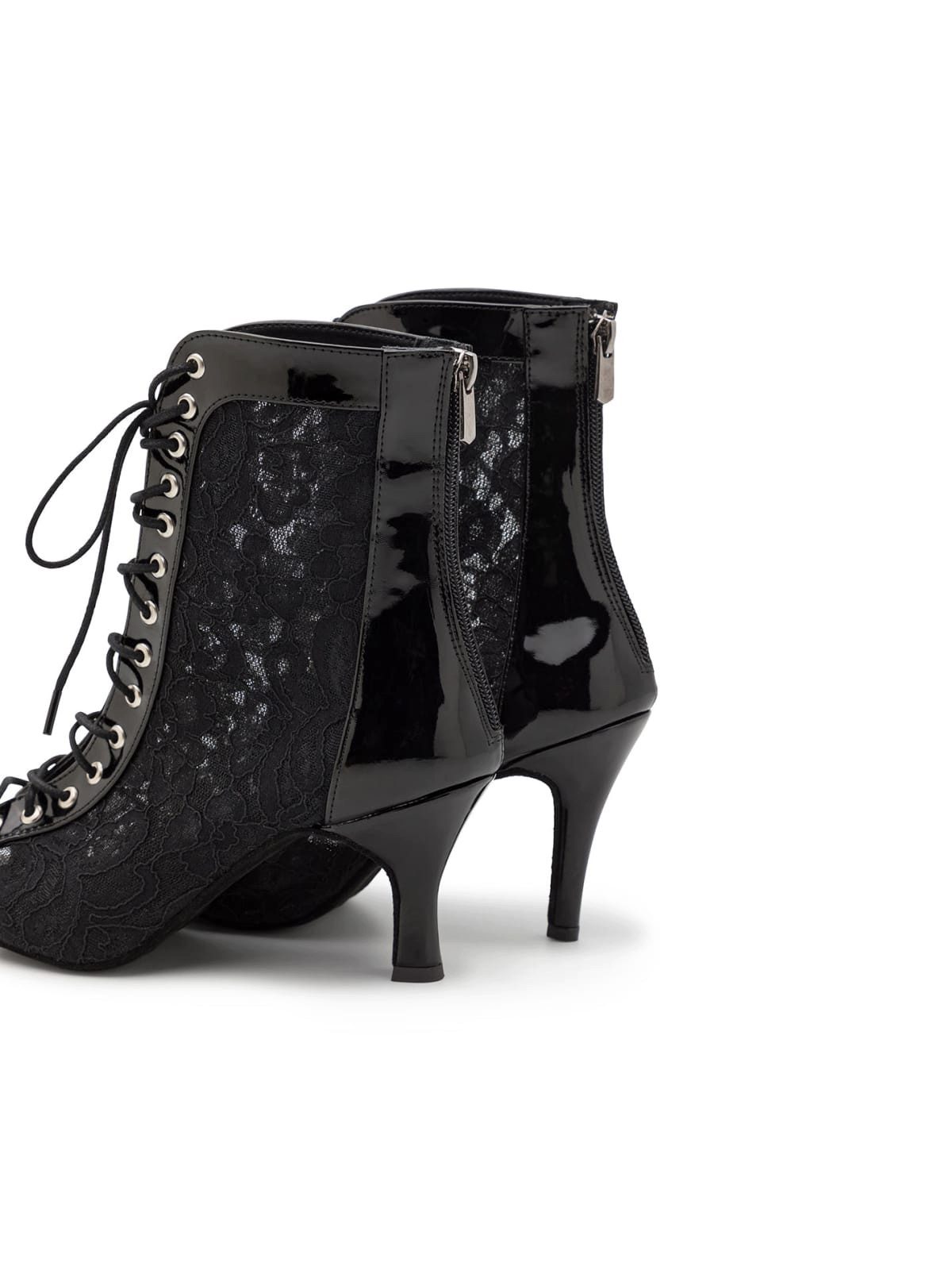 Dancing Queens Magnet Aura Tanzschuhe Lack - Absatz 8.5 cm thin High-Heel-Sandalette Heels, Salsa Bachata Standardtanz Discofox