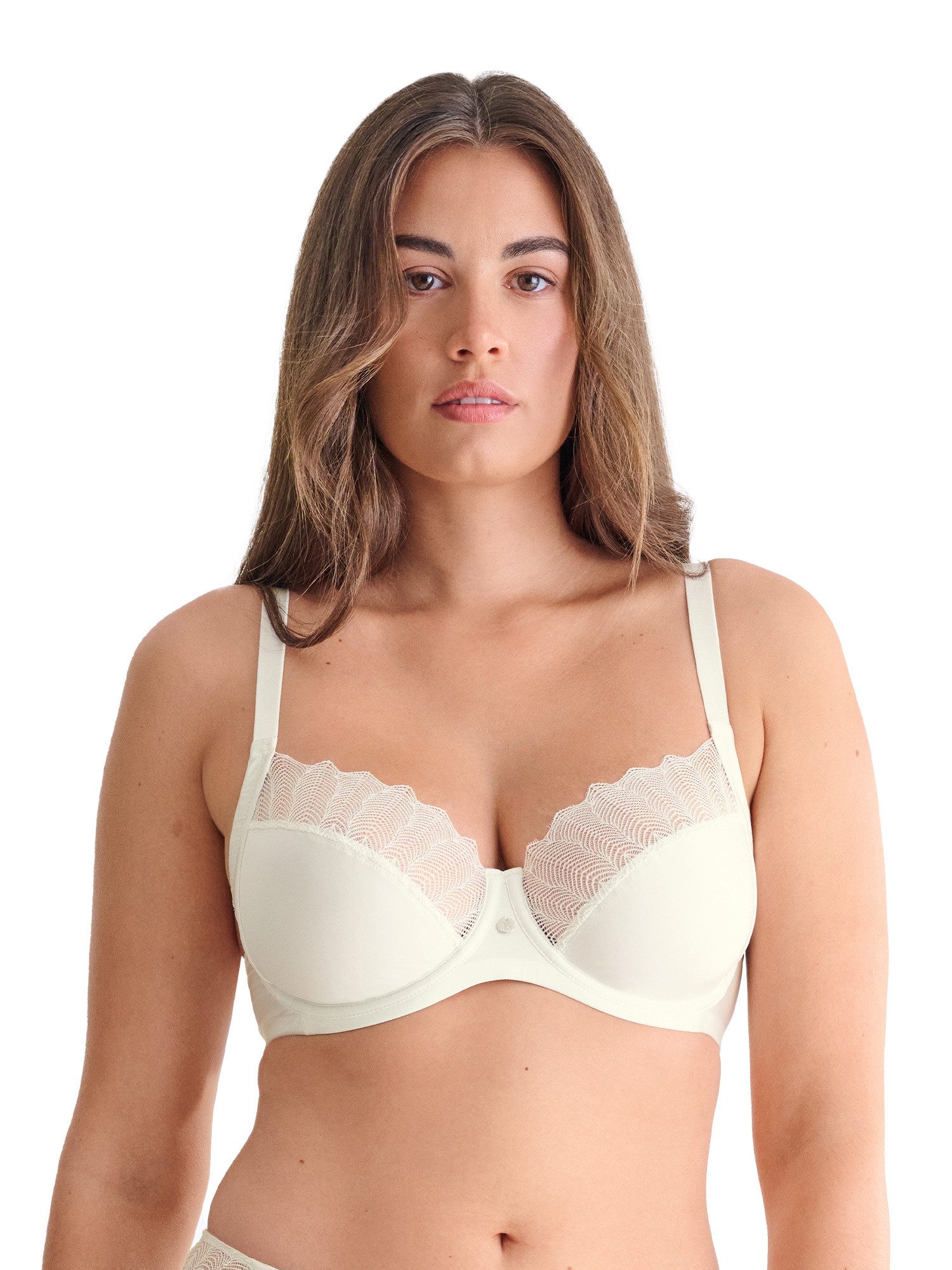 Lisca Bügel-BH Bügel BH Stella (Stück, 1-tlg) transparenter Spitzeneinsatz am Cup, hohe Stegmitte für mehr Halt