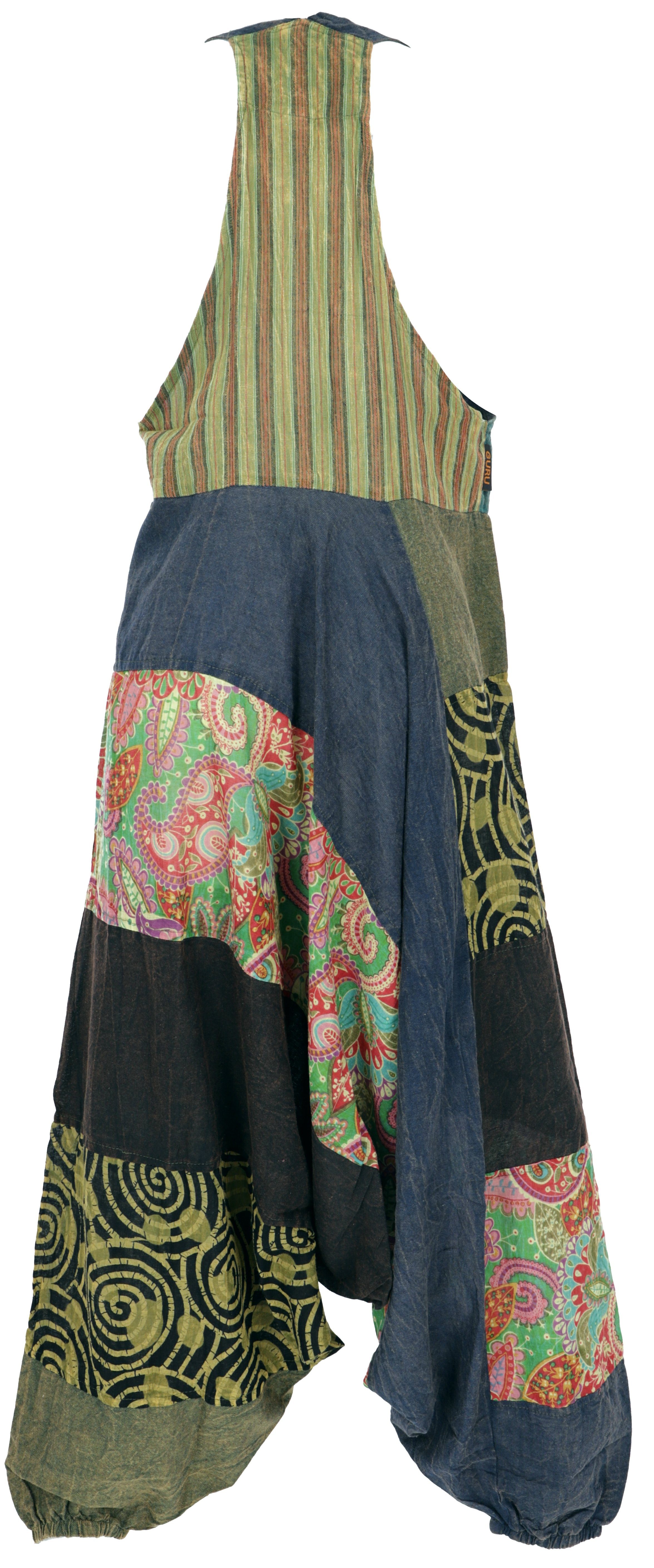Guru-Shop Relaxhose Unikat Patchwork Boho Latzhose, günstig online kaufen