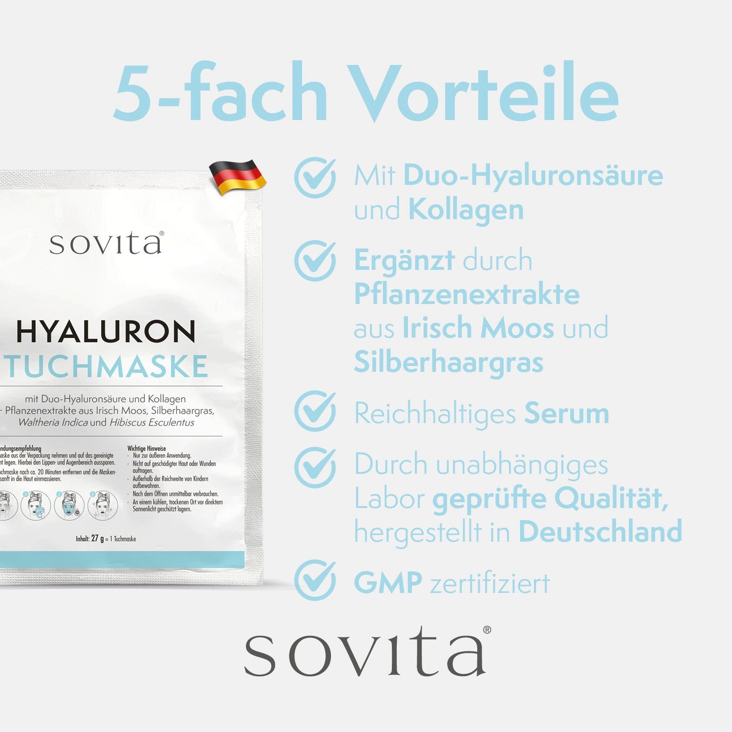Ascopharm sovita Hyaluron Tuchmaske 1, 1 er
