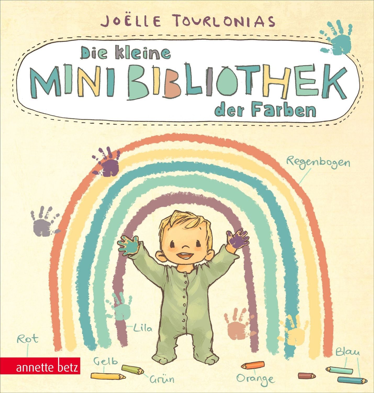 Die kleine Mini-Bibliothek der Farben - Ein Pappbilderbuch Farben-Lern / Joëlle Tourlonias