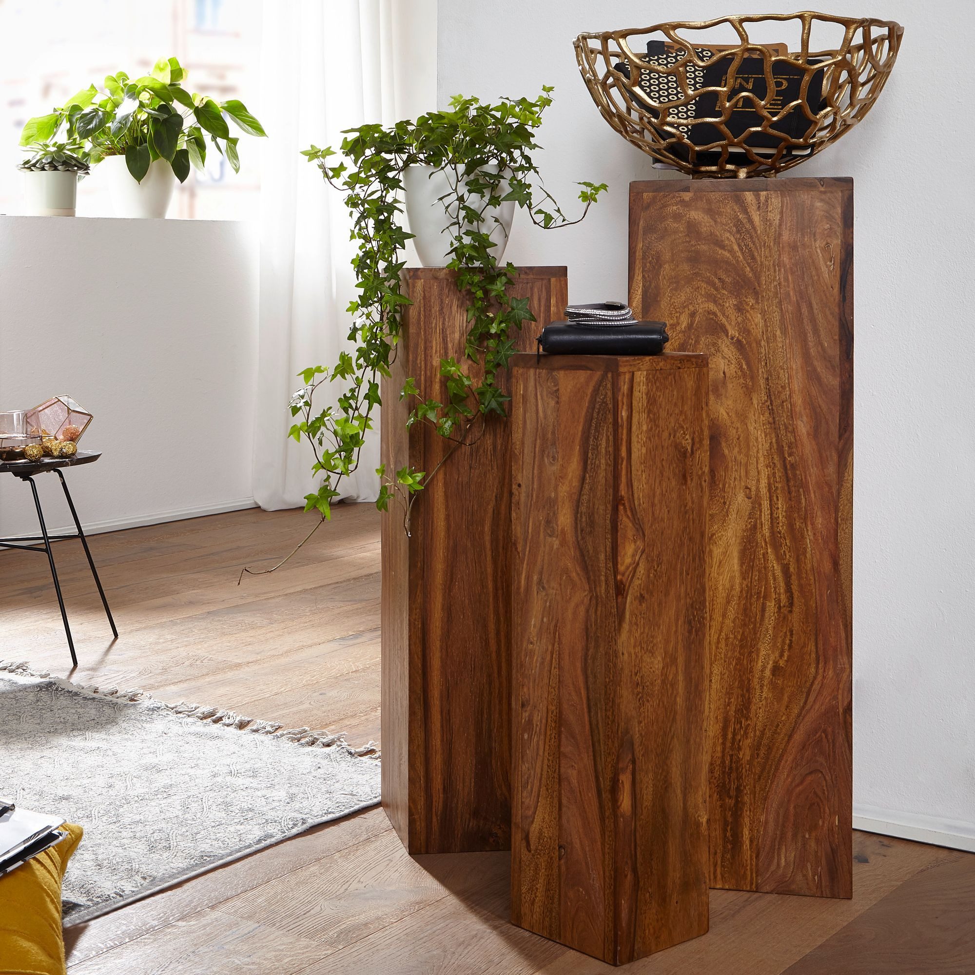 FINEBUY Satztisch SuVa2515_1 (Beistelltisch 3er Set günstig online kaufen
