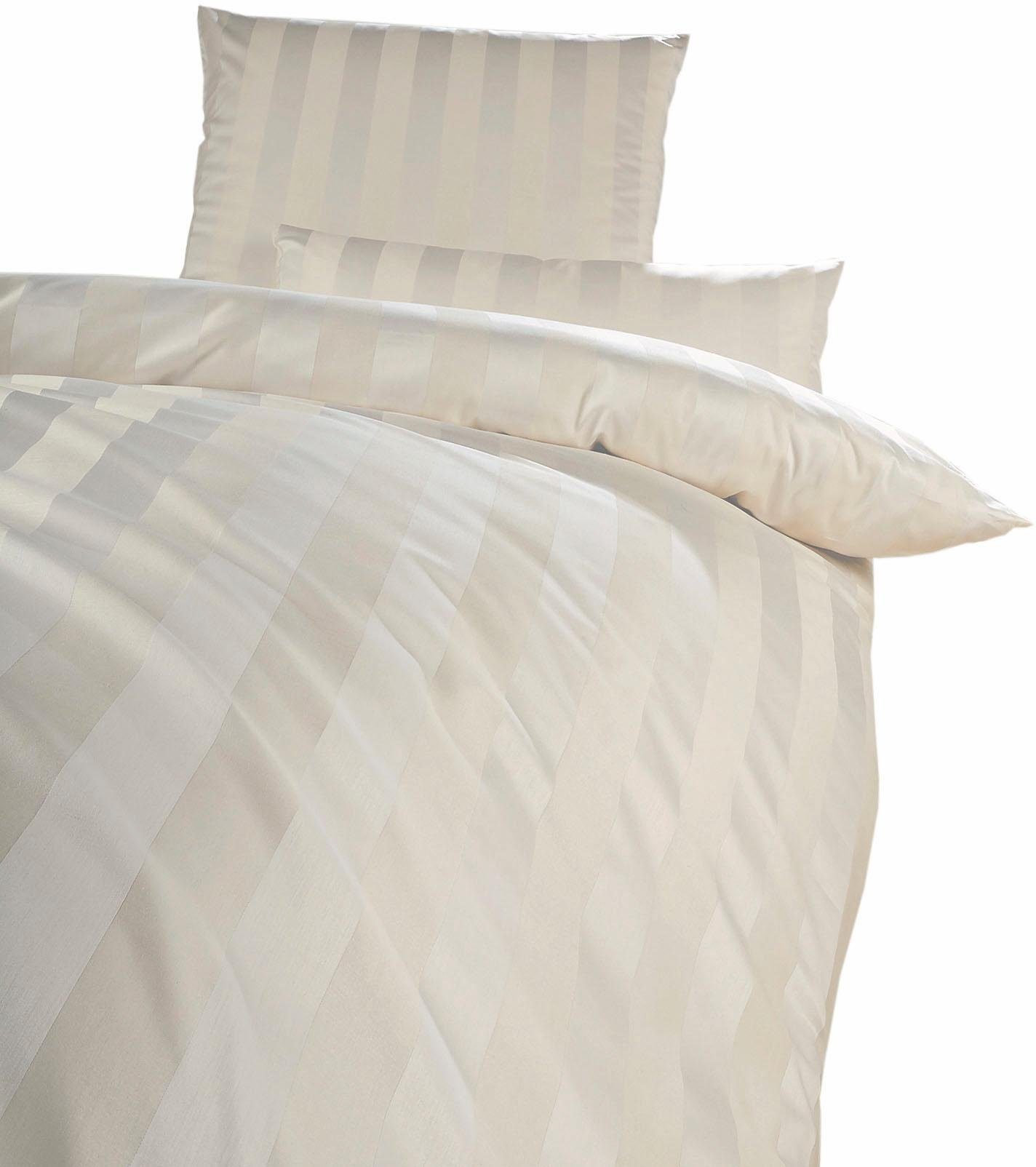 Curt Bauer Kissenbezug Como, (1 Stück), Blockstreifen