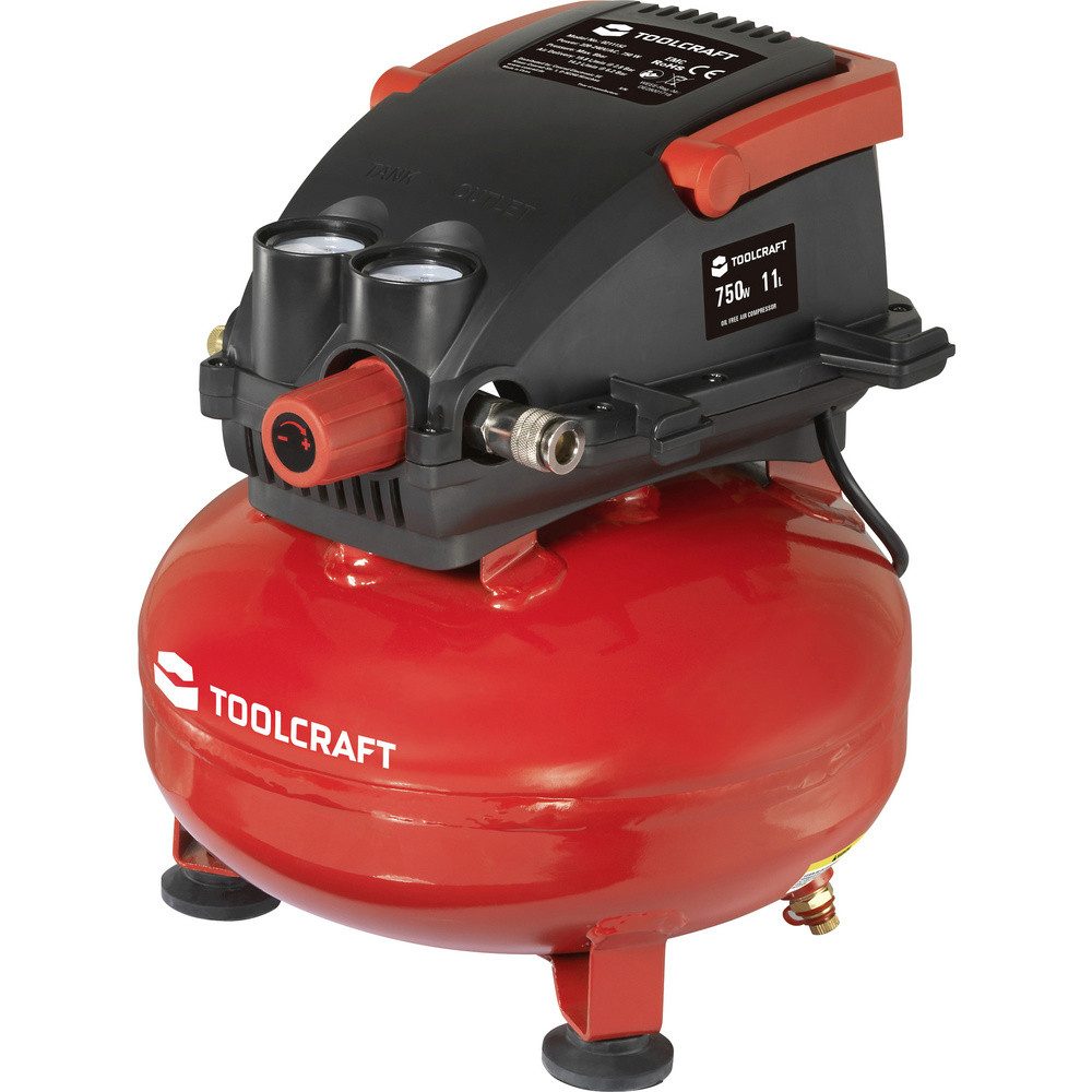 Kompressor TOOLCRAFT Druckluft-Kompressor 11 l 8 bar