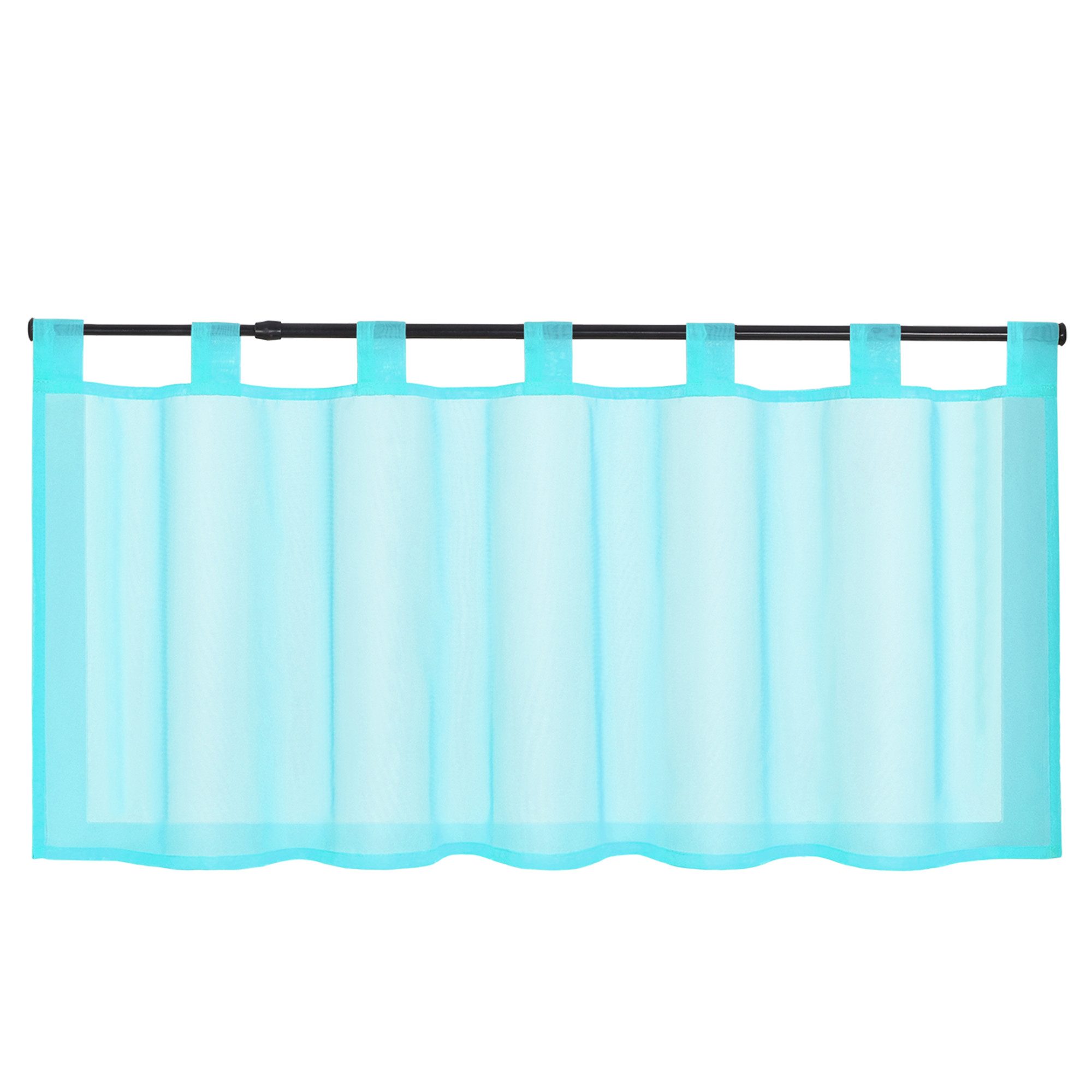 Delien Scheibengardine Eva, Schlaufen, Voile Uni Kurzstore Küche günstig online kaufen