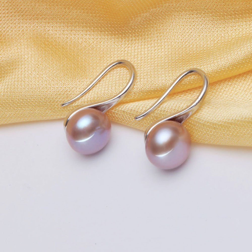 Kim Johanson Perlenohrringe Rita, aus 925 Sterling Silber, mit echten Süßwasserzuchtperlen