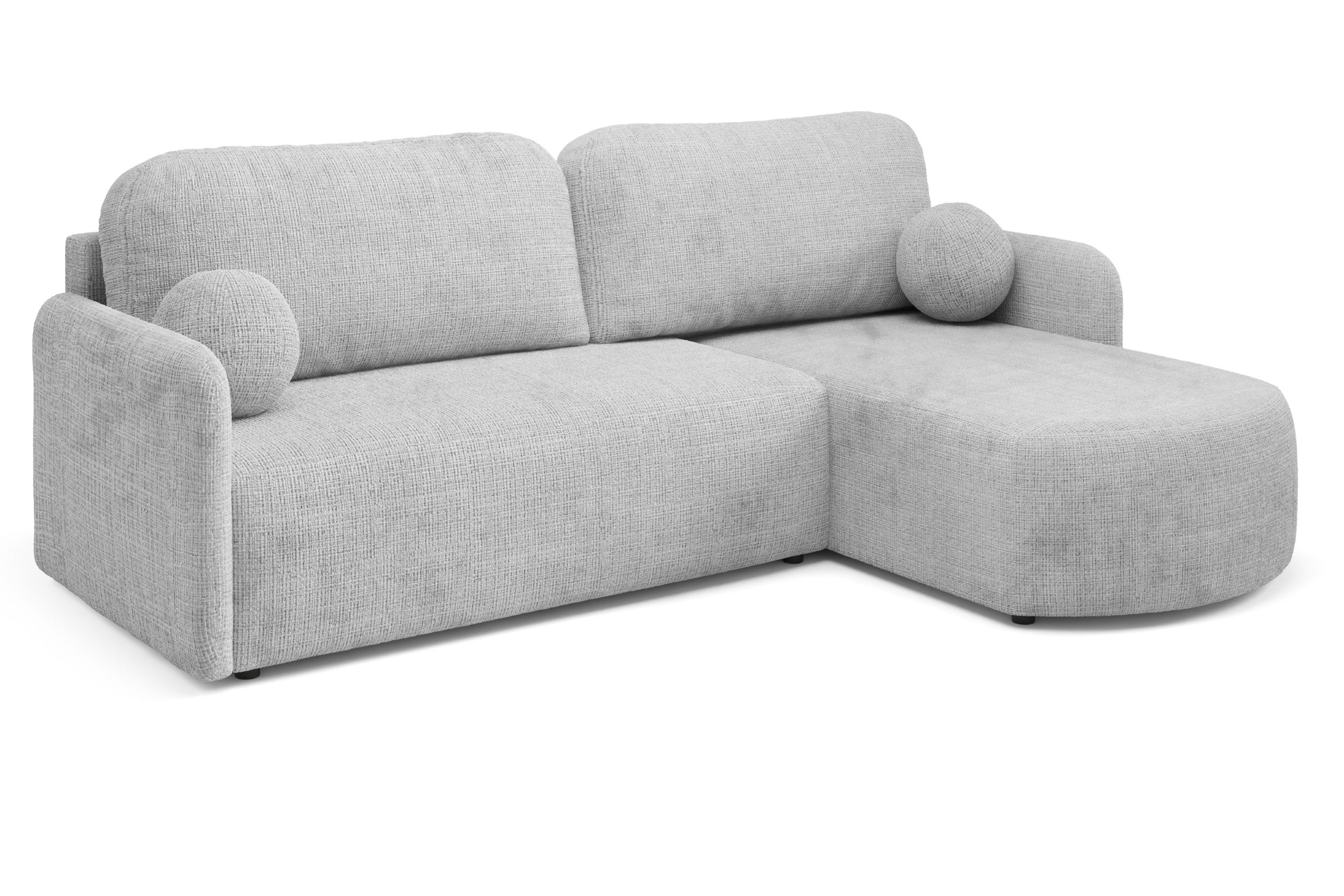 Alpi-Möbel Ecksofa mit Schlaffunktion und Bettkästen MONOO - 198x123 cm
