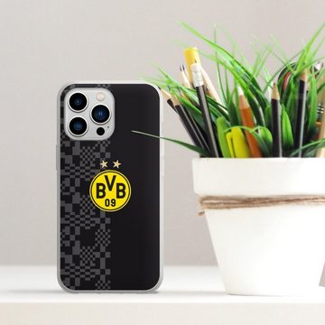 DeinDesign Handyhülle Borussia Dortmund BVB Trikot BVB Away Trikot 22/23, Apple iPhone 13 Pro Silikon Hülle Bumper Case Handy Schutzhülle