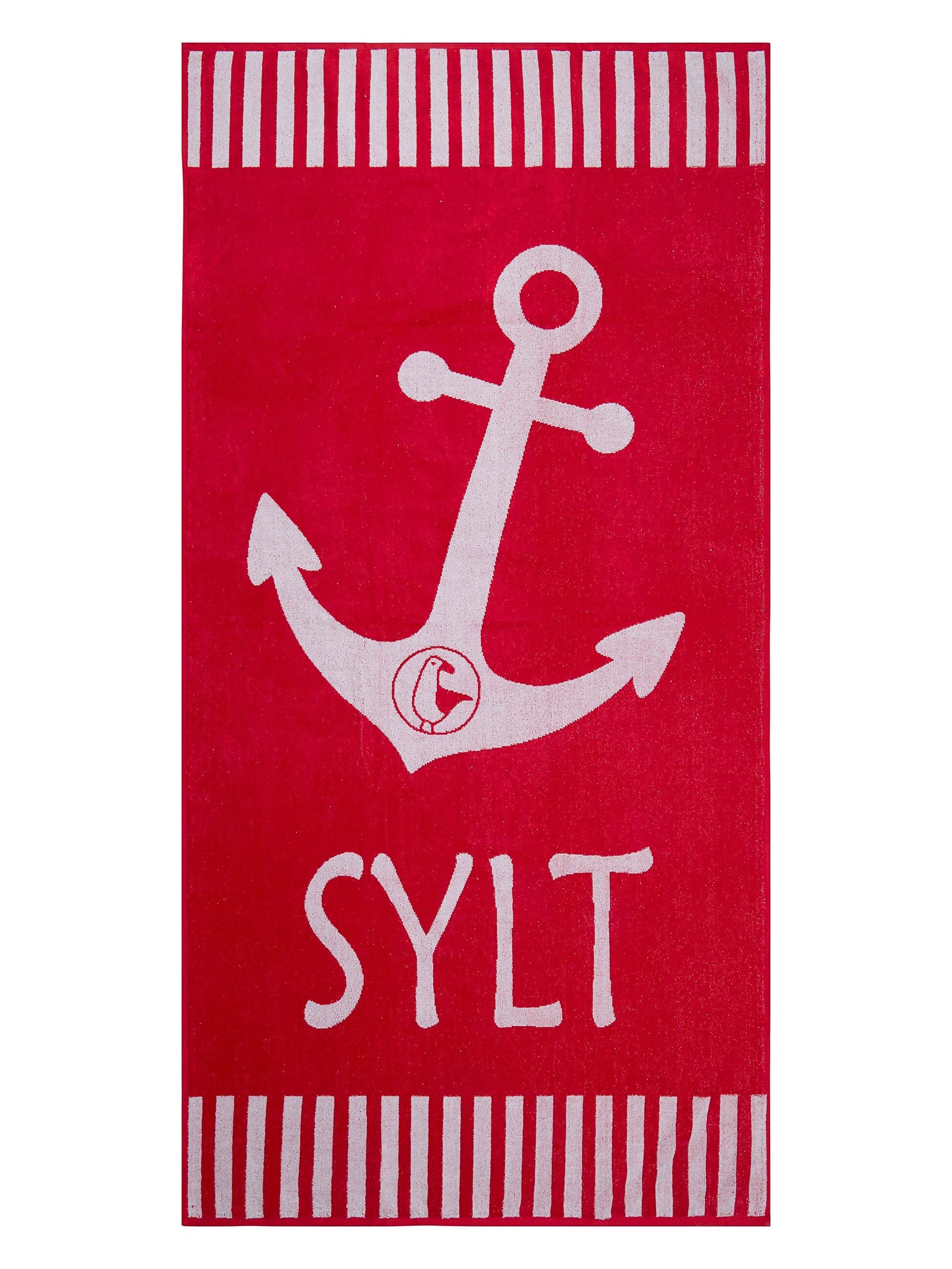 Schietwetter Strandtuch Unisex Strandhandtuch "Sylt" 180x88cm, günstig online kaufen
