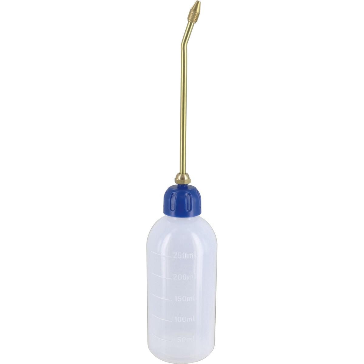 Pressol Ölkanne Öler 250ml transparent Messingspritzrohr 36-115 mm, 0,250 l, (Material Behälter: LDPE (Polyethylen niederer Dichte), mit Drehverschluss an der Spitze