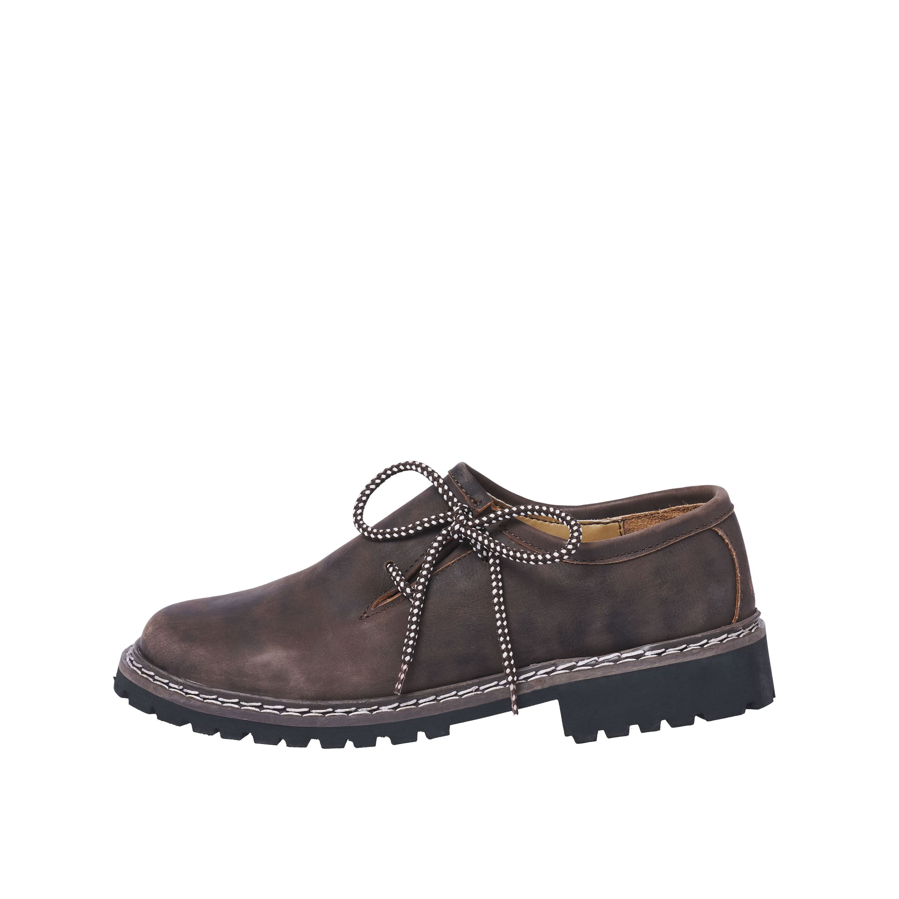 Trachtenkult dunkelbraune Lederschuhe für Jungs Haferlschuh günstig online kaufen
