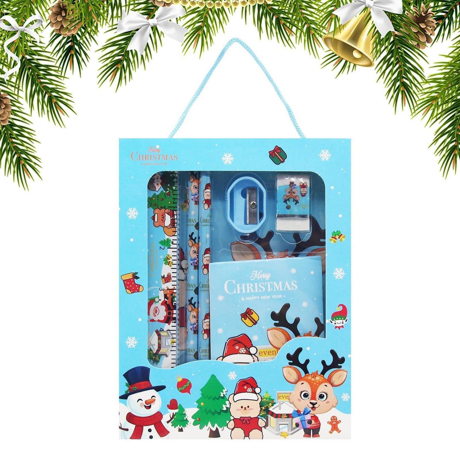 LuxusKollektion Bleistift Schreibwaren Set Kinder Christmas blau