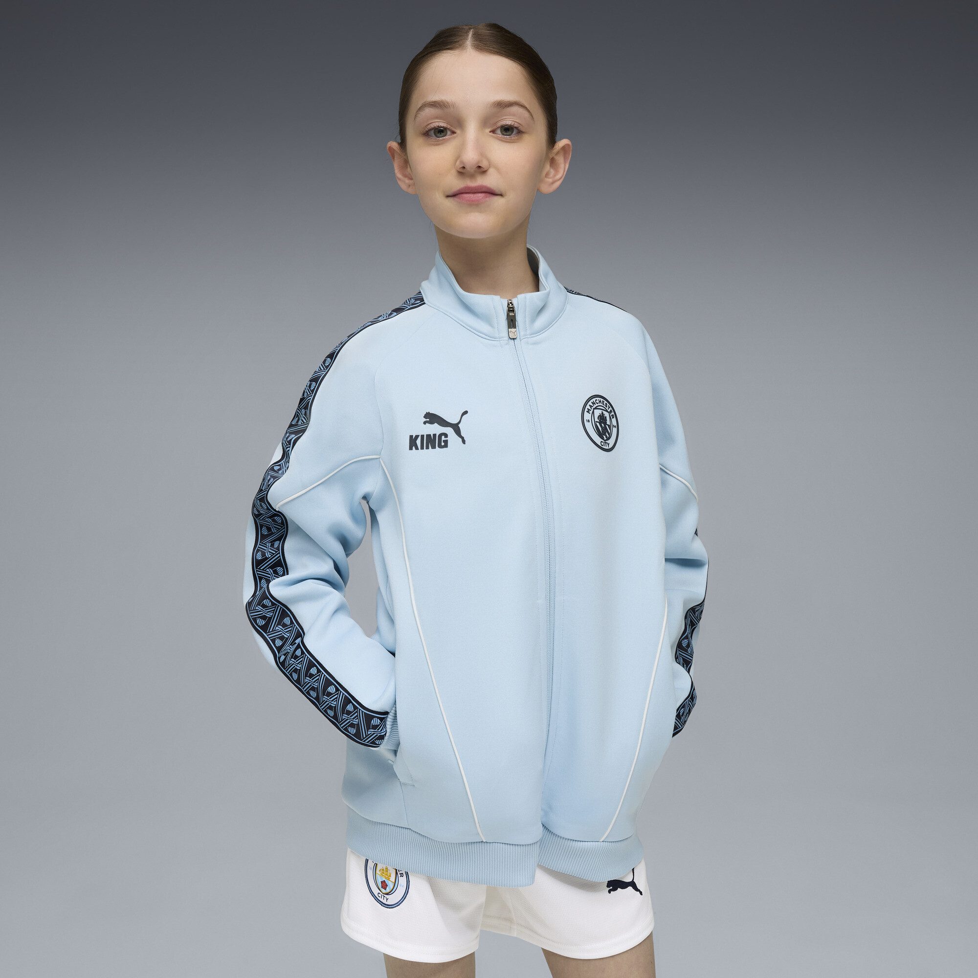 PUMA Sweatjacke Manchester City KING Anthem Jacke Jugendliche