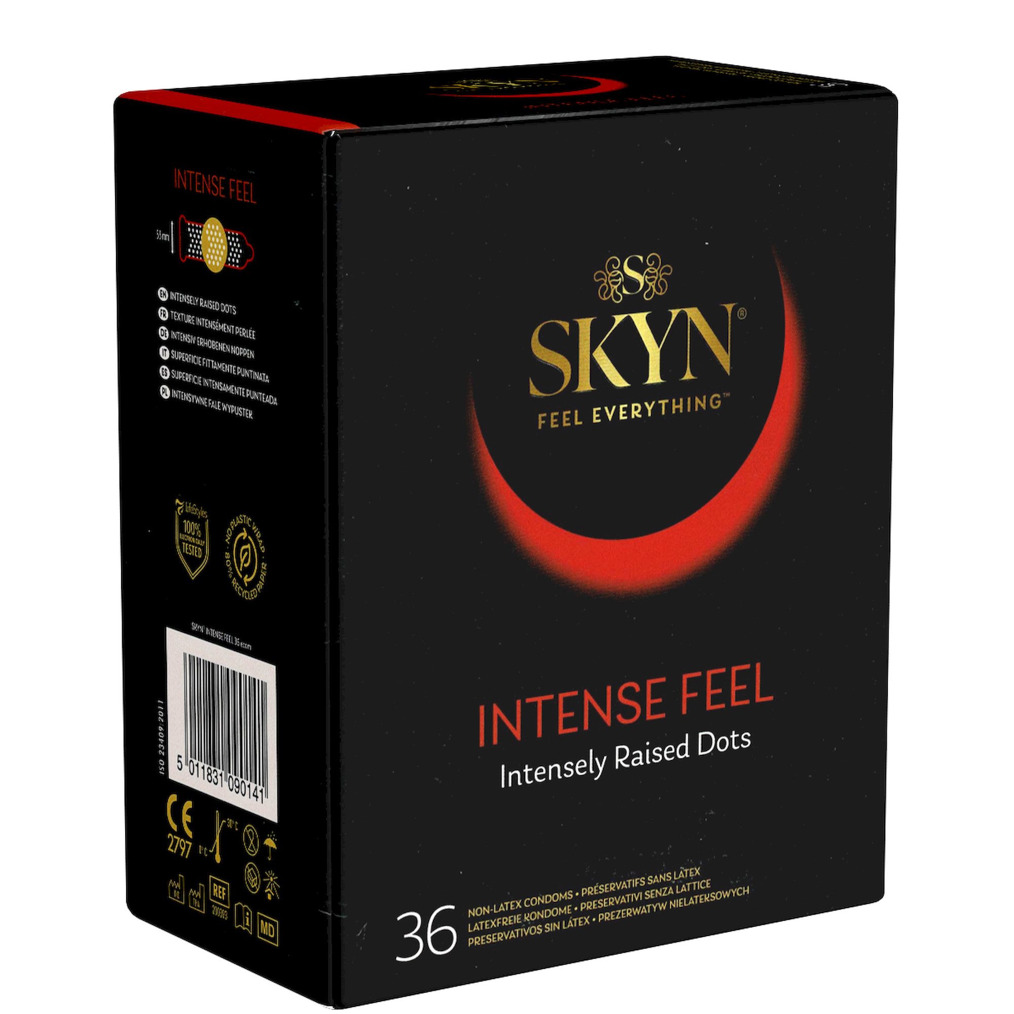 SKYN Kondome SKYN Maxi-Pack: Intense Feel, 36 latexfreie Noppen-Kondome
