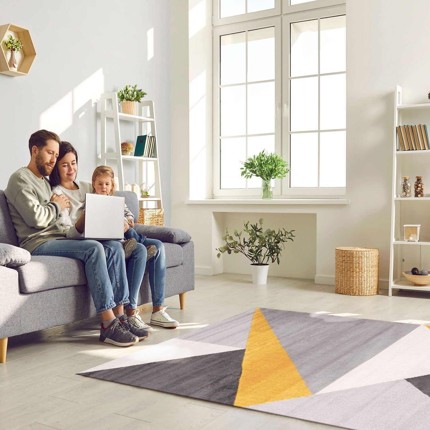 Vimoda Teppich Teppich Wohnzimmer Schlafzimmer Flur günstig online kaufen