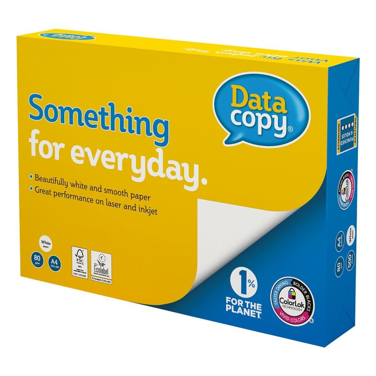 Data-Copy Druckerpapier Everyday 500 Format A4, Printing, 170 g/m², CIE, Blatt DIN 80