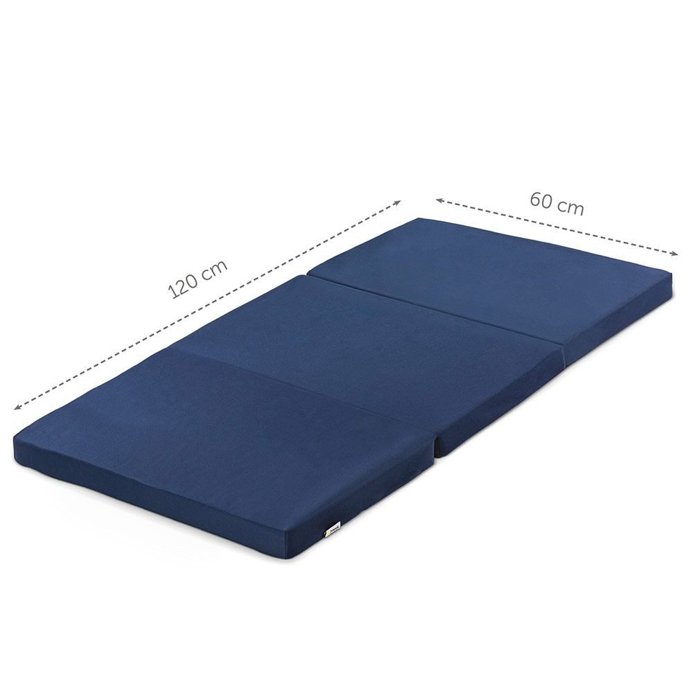 Hauck Baby-Reisebett Sleeper 60 x 120 cm - Uni Navy, Reisebettmatratze 60x120 cm Matratze für Baby Reisebett mit Tasche