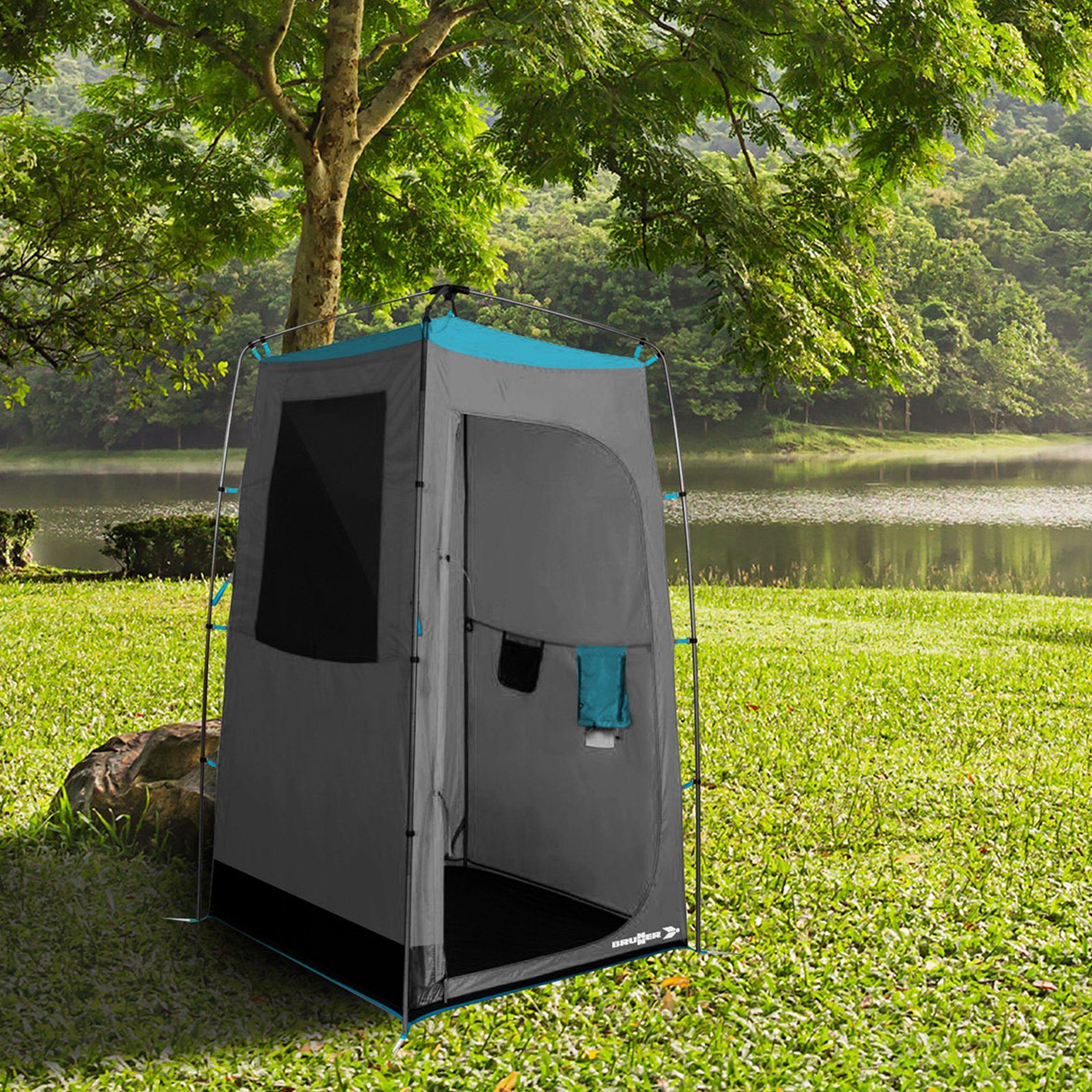 BRUNNER Gerätezelt Duschzelt Sanity Camping Küchen, Lagerzelt Beistellzelt Umkleide Zelt 2 m | Gerätezelte