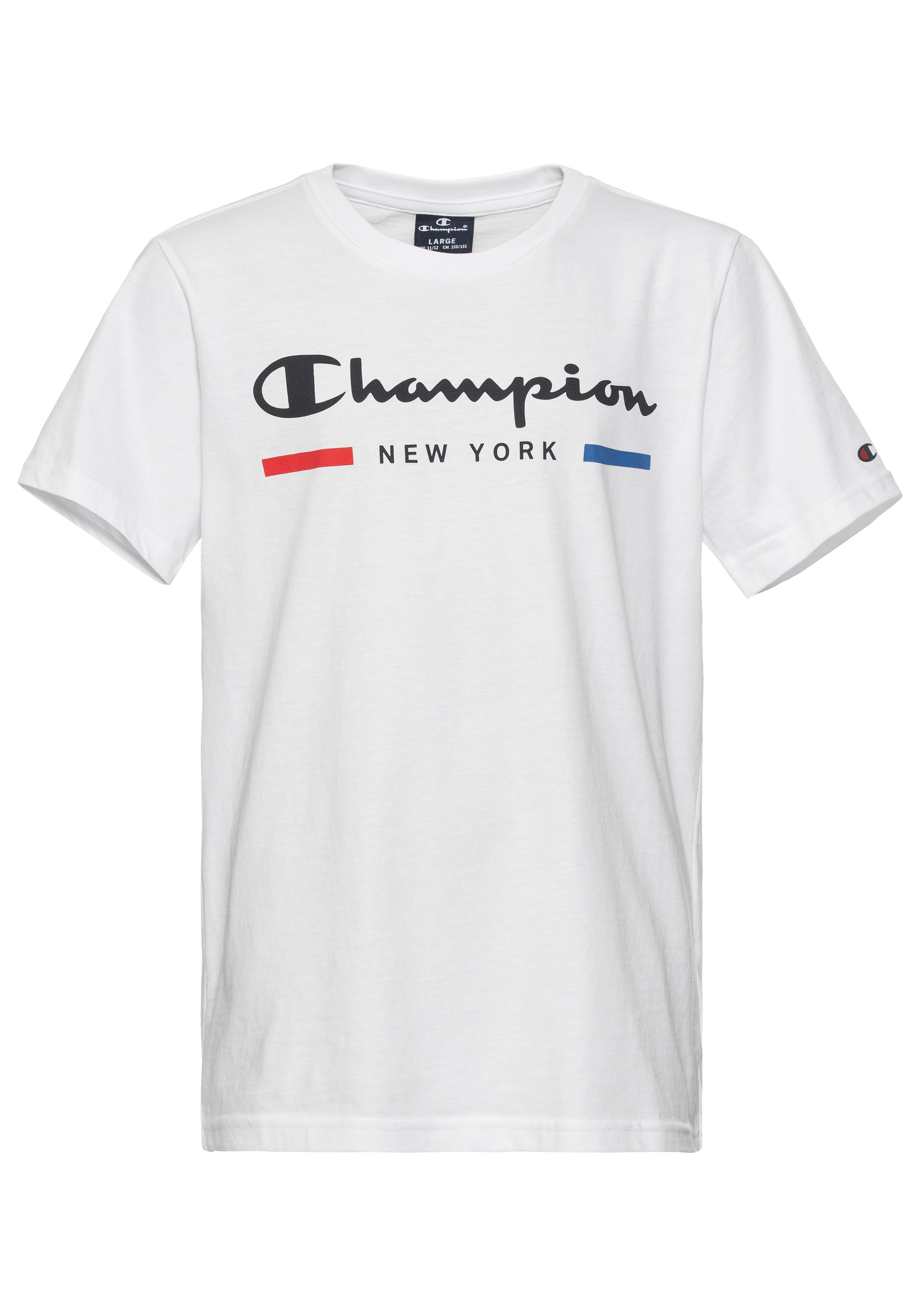 Crewneck T-Shirt Shop T-Shirt weiß Graphic Champion