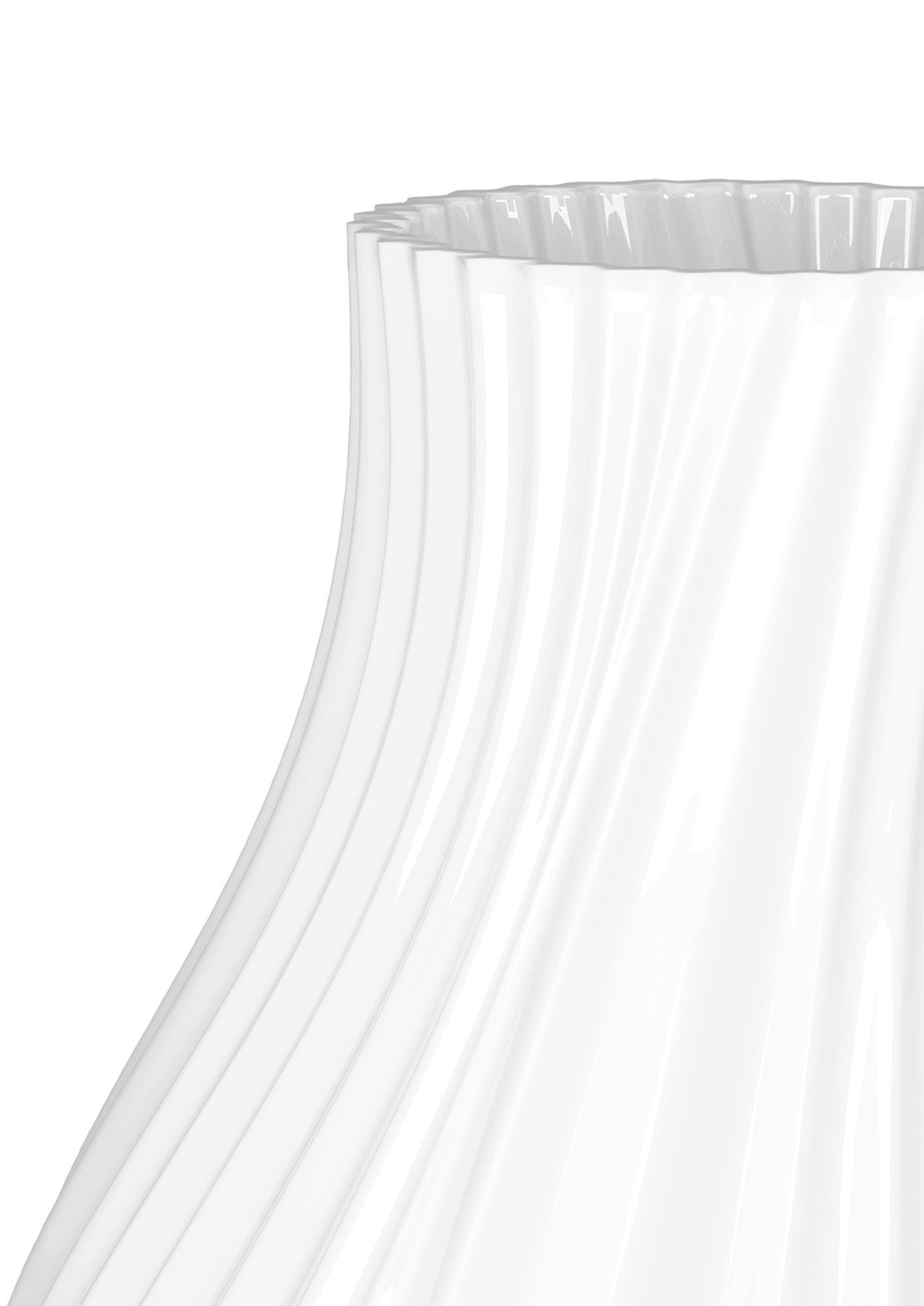 Lyngby Porcelæn Dekovase Lyngby Porcelæn Twist Vase Porzellan weiß