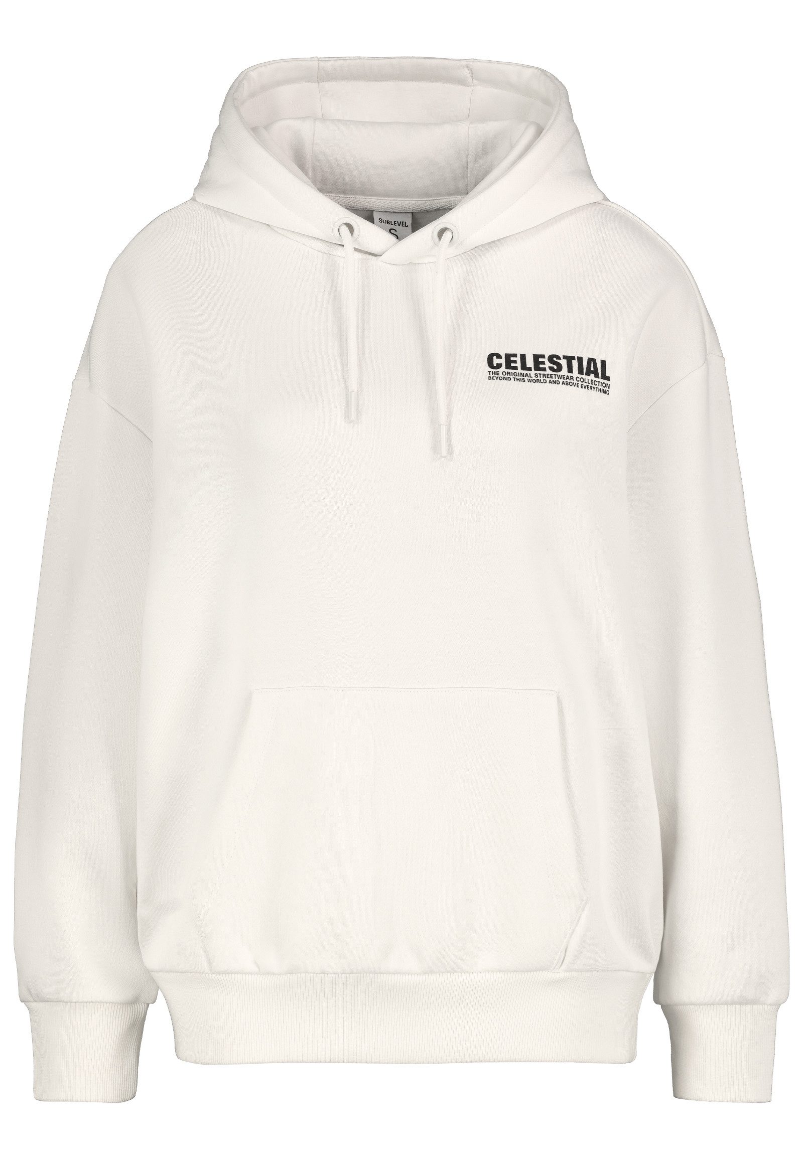 SUBLEVEL Hoodie mit Kängurutasche und Schriftzug günstig online kaufen