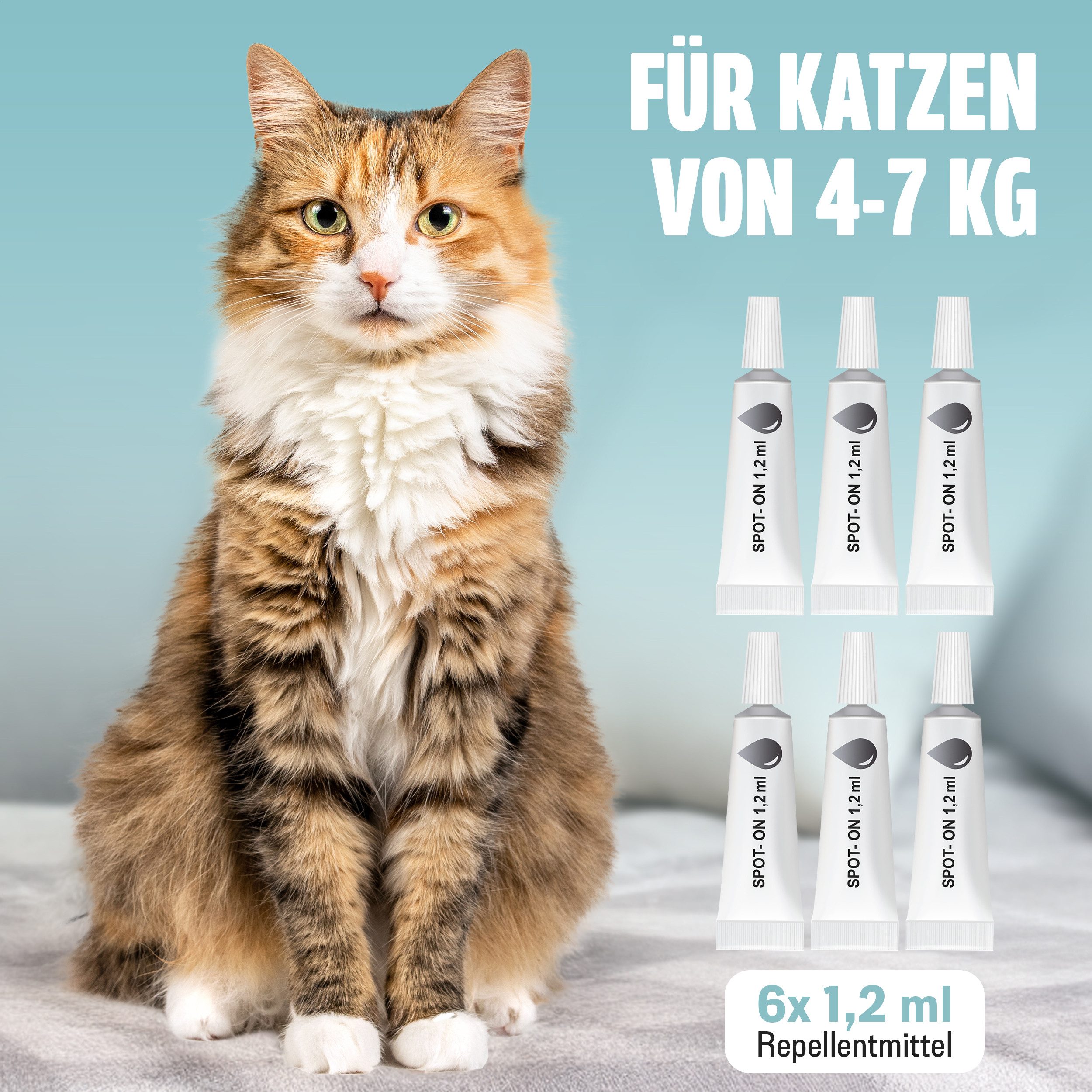 FUTUM Zeckenschutzmittel Spot on für Katzen, 7.2 ml, MADE IN GERMANY – Bild 5 von 5