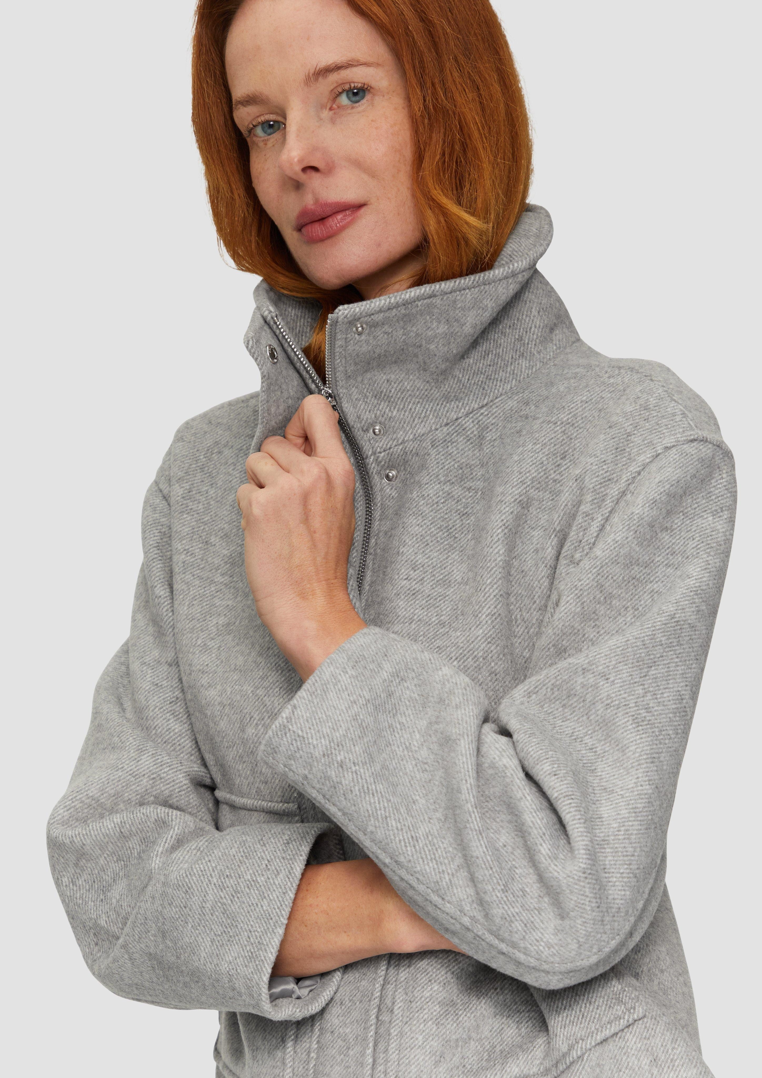 s.Oliver Funktionsjacke Verkürzte Wolljacke mit aufgesetzten günstig online kaufen