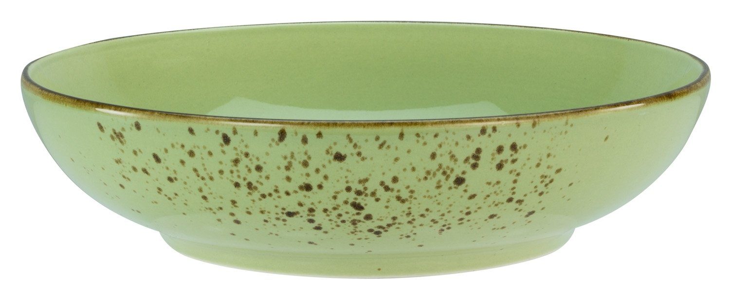 CreaTable Schale Poke Bowl NATURE COLLECTION, Grün, Ø 23 cm, Steinzeug