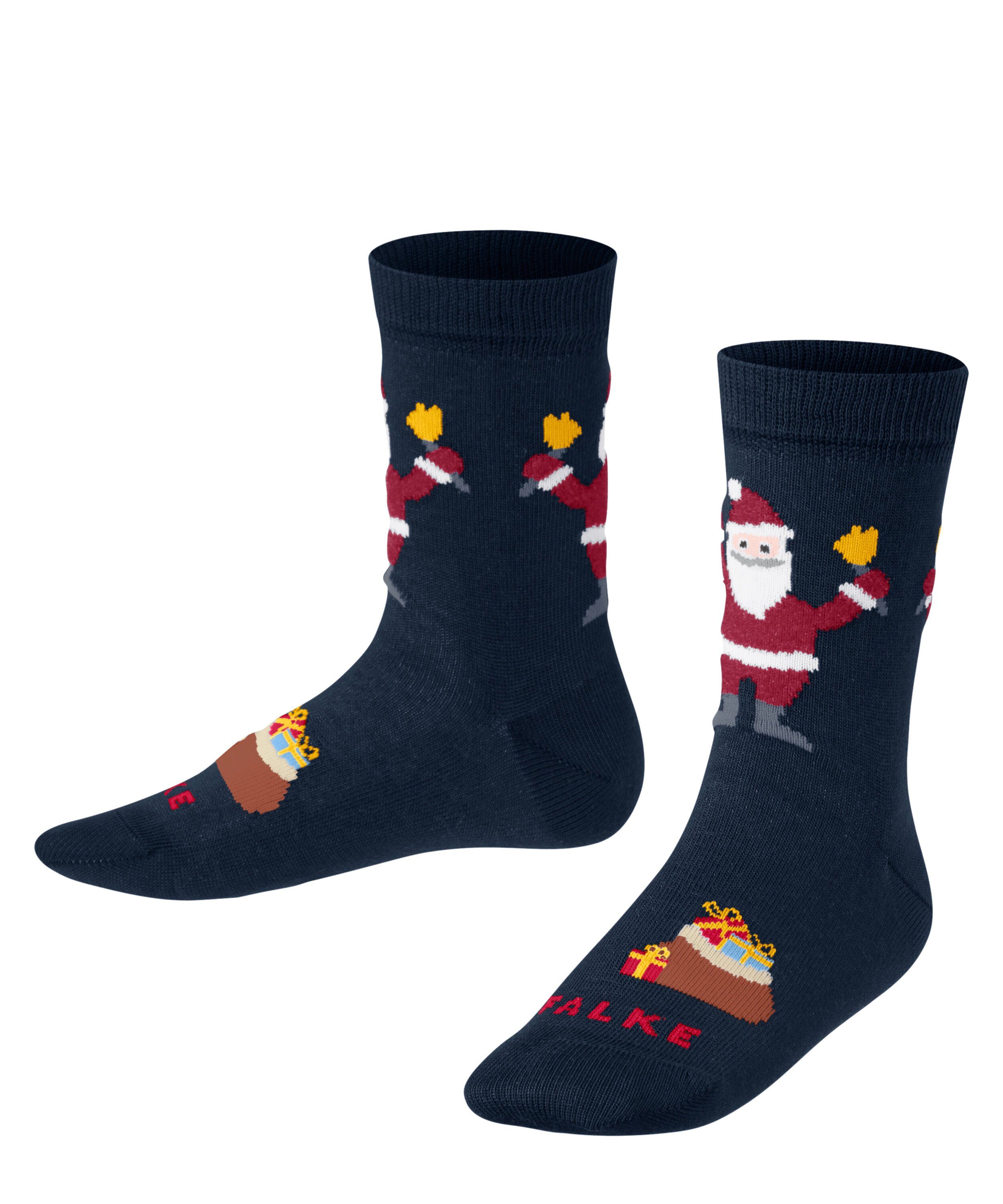 Santa (1-Paar) (6120) Happy FALKE marine Socken