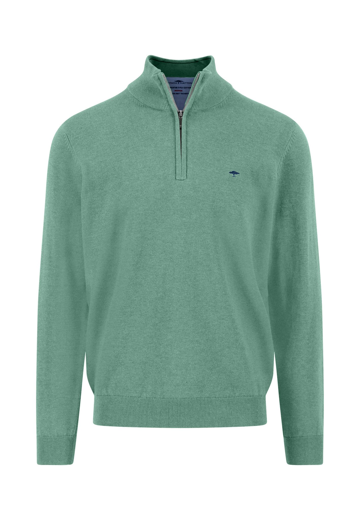 Strickpullover Troyer-Zip, Superfine
