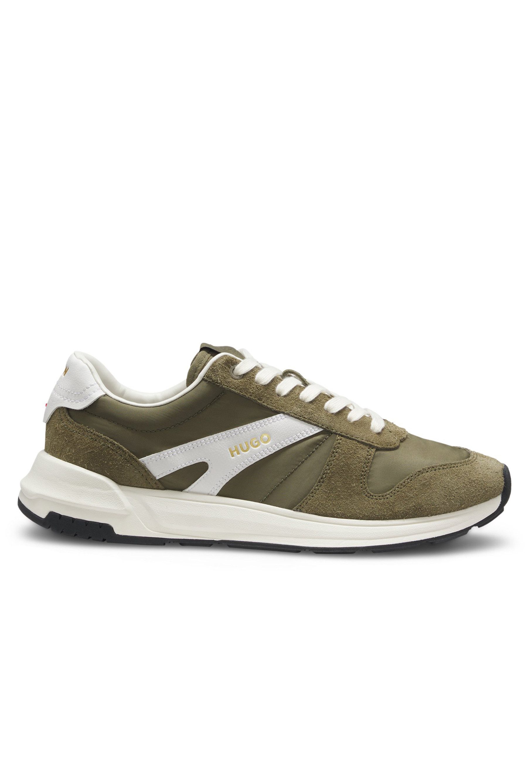 HUGO mit Veloursleder-Besatz und Logo-Details Sneaker (keine Angabe, 1-tlg)
