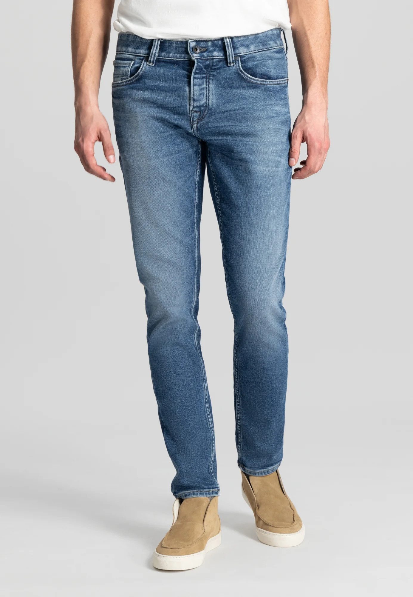 Dstrezzed Tapered-fit-Jeans - Jeans - DS_Sir B Classic Worn Blue