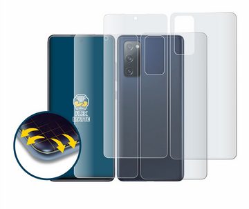 BROTECT Full-Screen Schutzfolie für Samsung Galaxy S20 FE 5G (Display+Rückseite), Displayschutzfolie, 2 Stück, 3D Curved matt entspiegelt Full-Screen Anti-Reflex