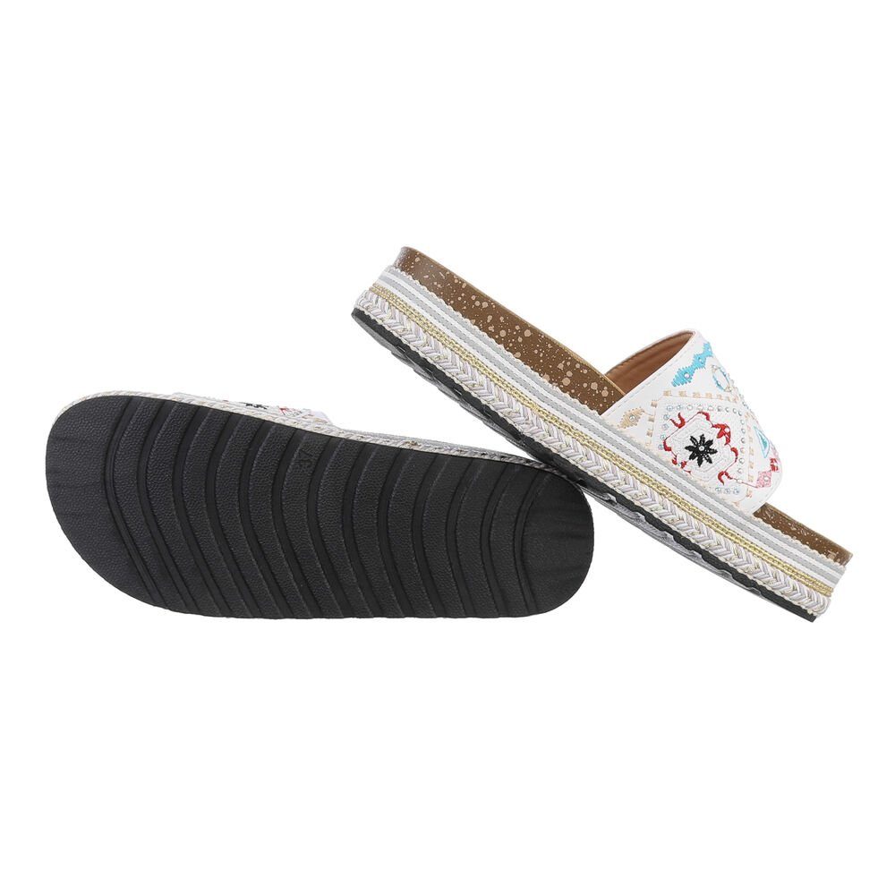 Ital-Design Damen Mules Freizeit Plateausandaletten (85698076) Flach Pantol günstig online kaufen